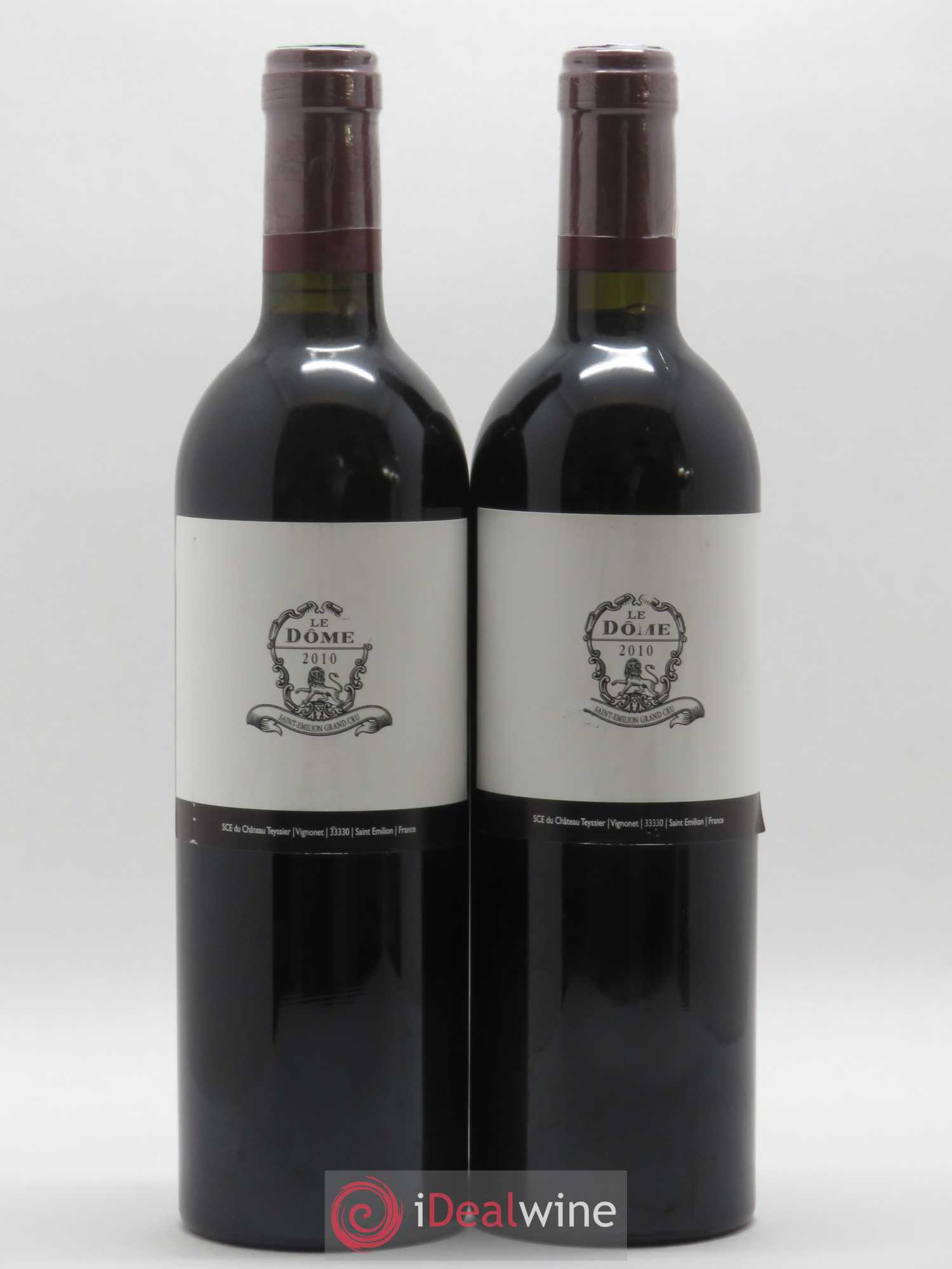 Saint-Émilion Grand Cru Le Dôme Château Tessier 2010 - Posten von 2 Flaschen - 0