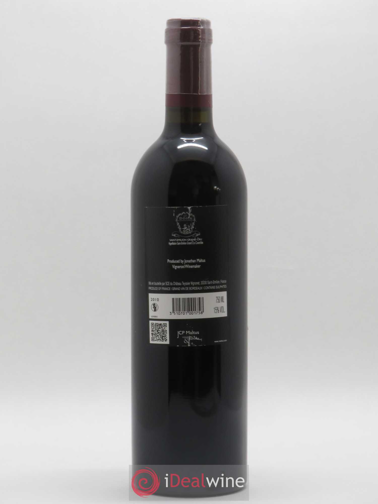 Saint-Émilion Grand Cru Le Dôme Château Tessier 2010 - Posten von 1 Flasche - 1