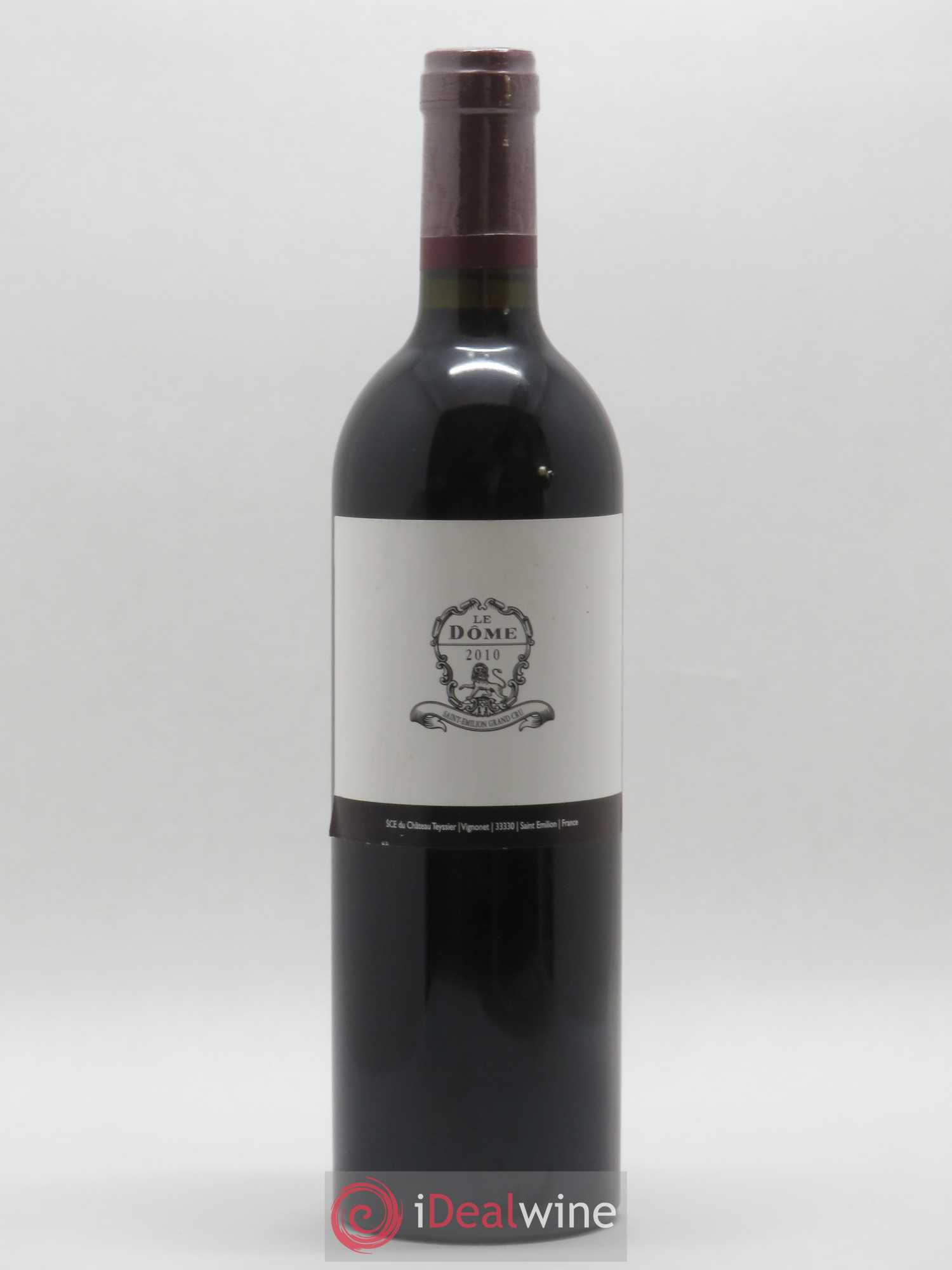 Saint-Émilion Grand Cru Le Dôme Château Tessier 2010 - Posten von 1 Flasche - 0