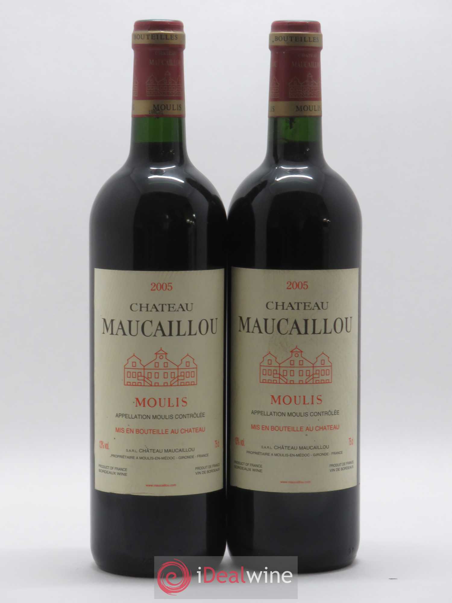 Château Maucaillou 2005 - Lot de 2 bouteilles - 0