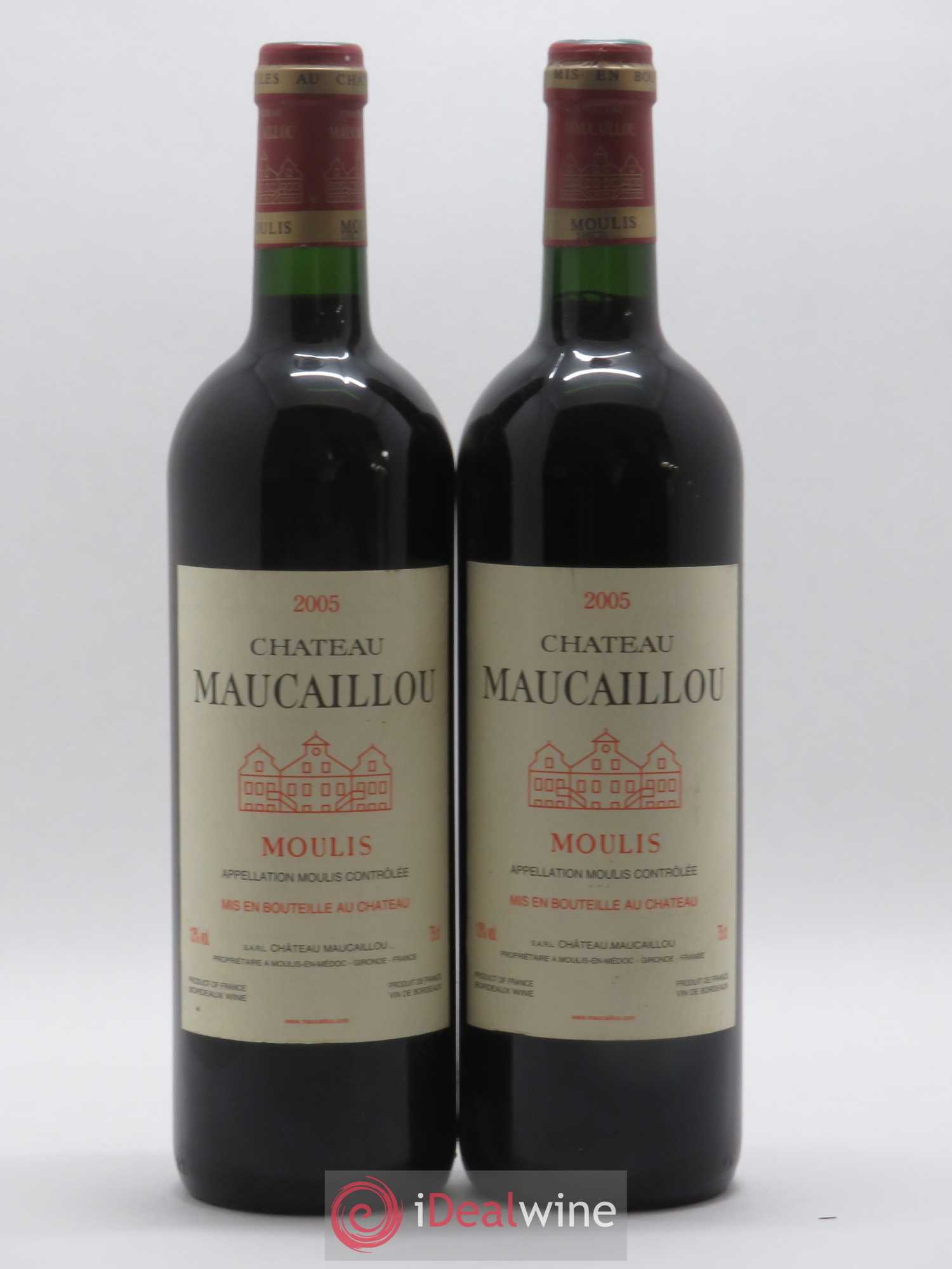 Château Maucaillou 2005 - Lot de 2 bouteilles - 0