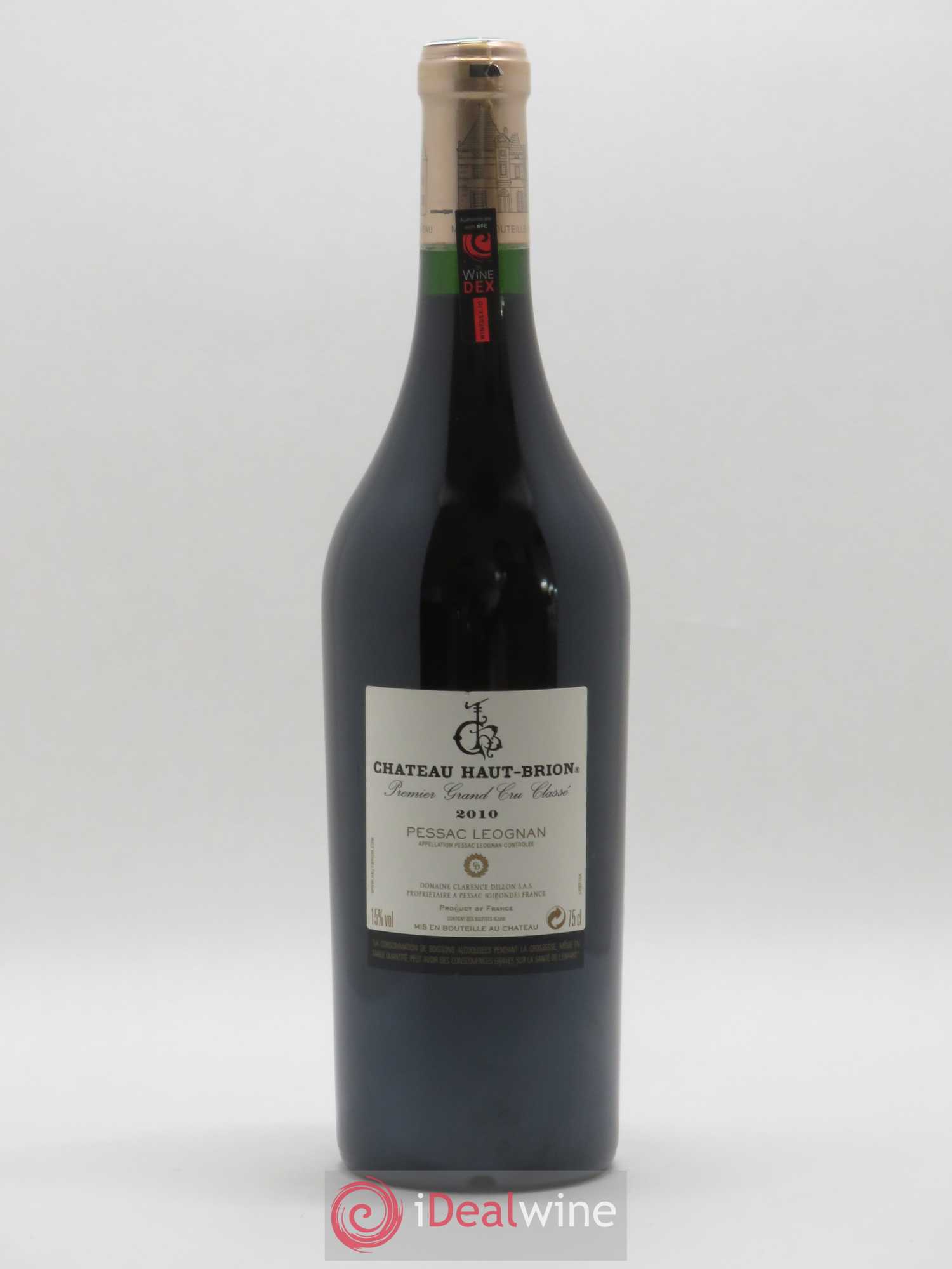 Château Haut Brion 1er Grand Cru Classé 2010 - Lot de 1 bouteille - 1
