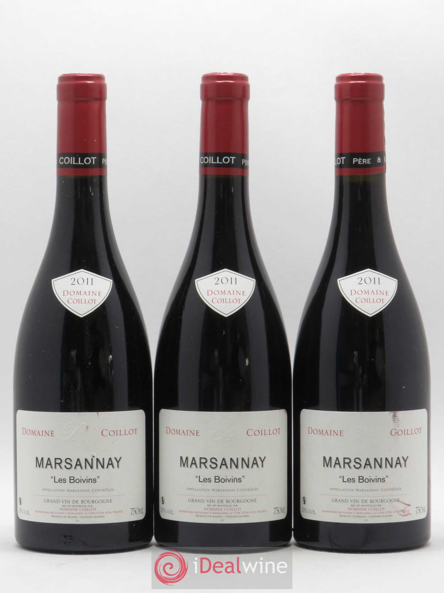 Marsannay Les Boivins Coilot (sans prix de réserve) 2011 - Posten von 3 Flaschen - 0