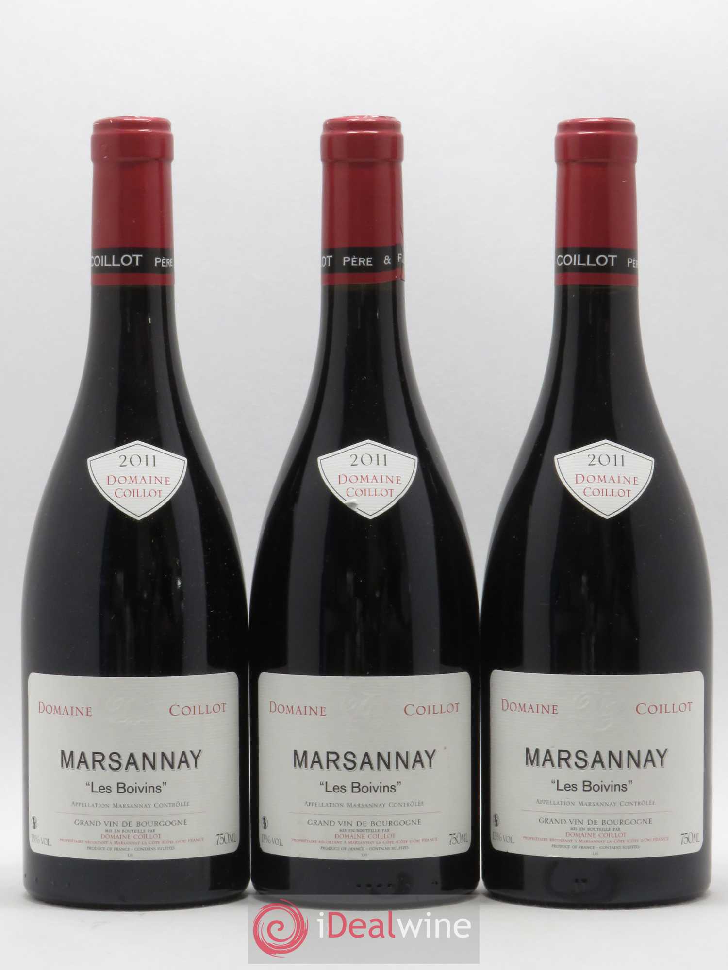 Marsannay Les Boivins Coilot (sans prix de réserve) 2011 - Posten von 3 Flaschen - 0