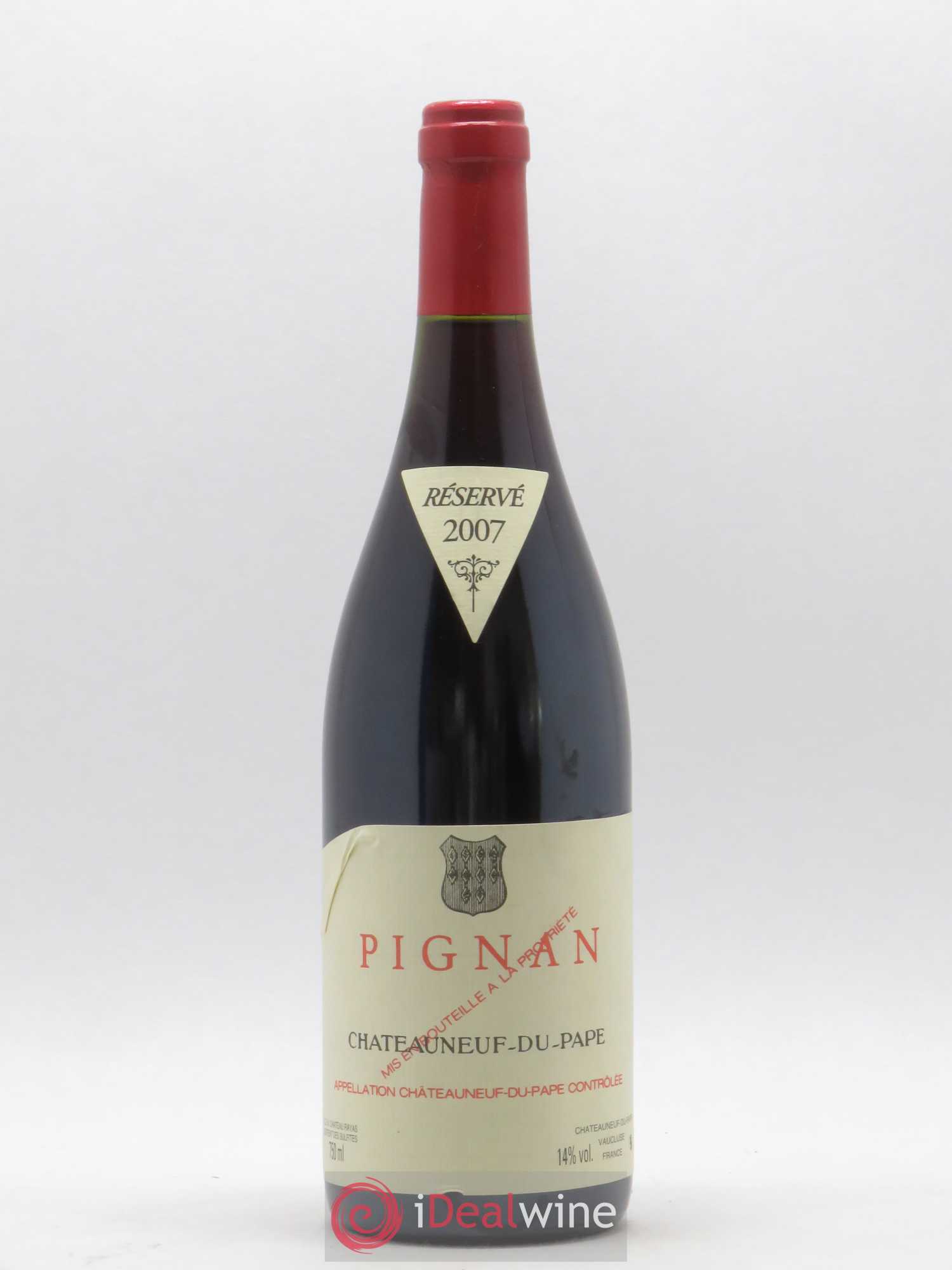 Châteauneuf-du-Pape Pignan Emmanuel Reynaud 2007 - Lot de 1 bouteille - 0
