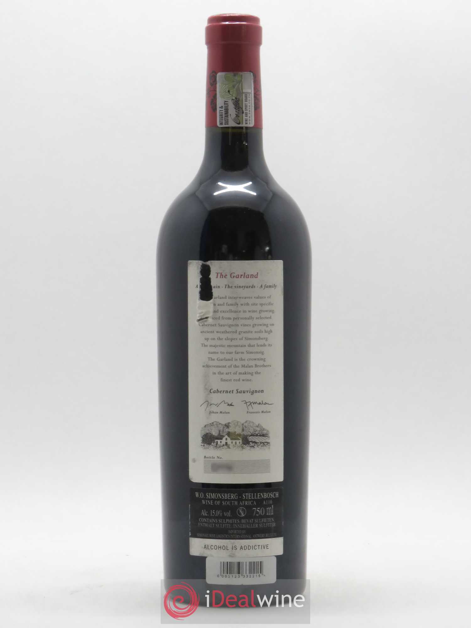 Afrique du Sud Stellenbosch Simonsig The Garland 2010 - Posten von 1 Flasche - 1