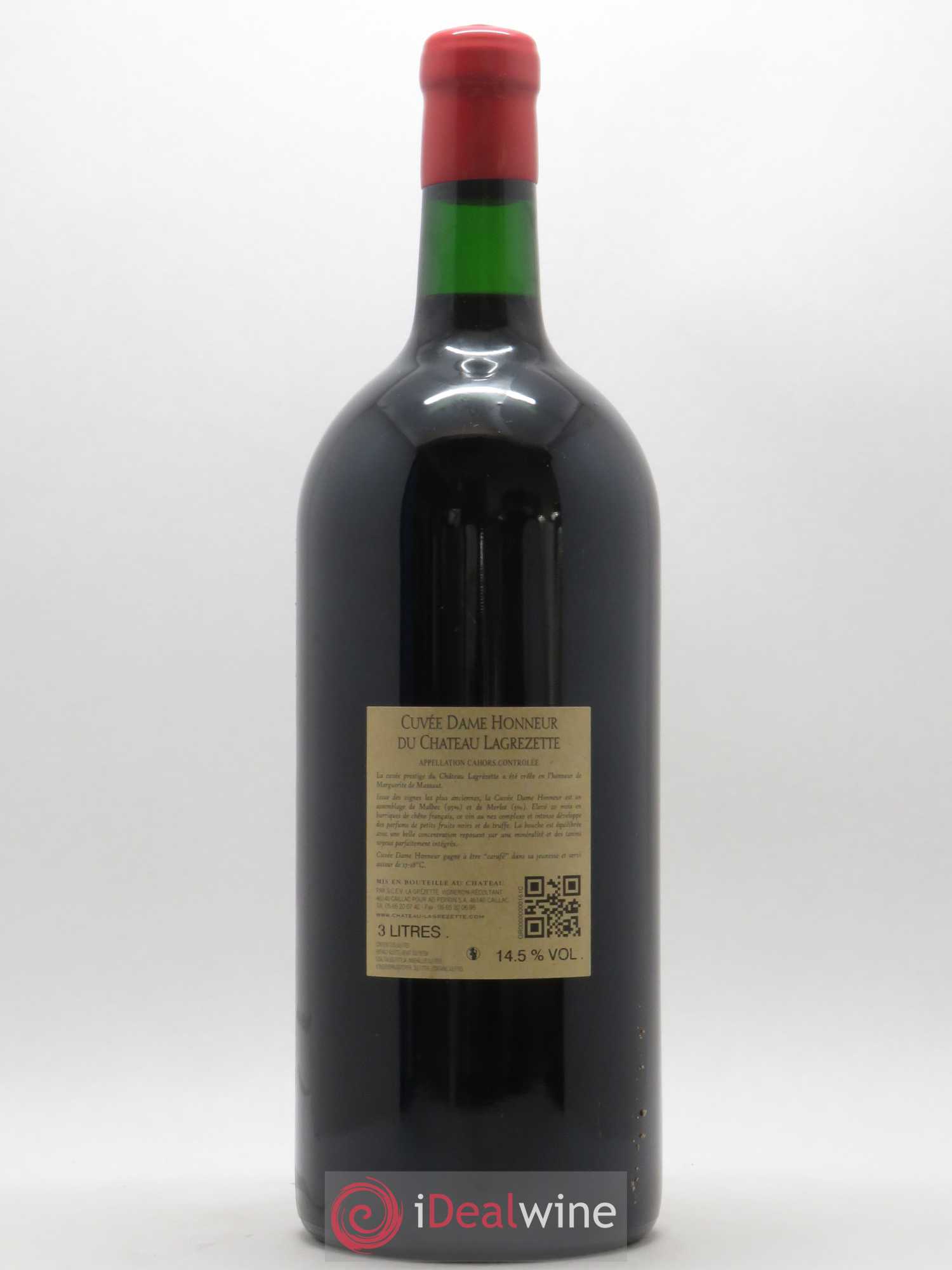 Cahors Château Lagrezette Dame Honneur 2015 - Posten von 1 Doppel-Magnum - 1