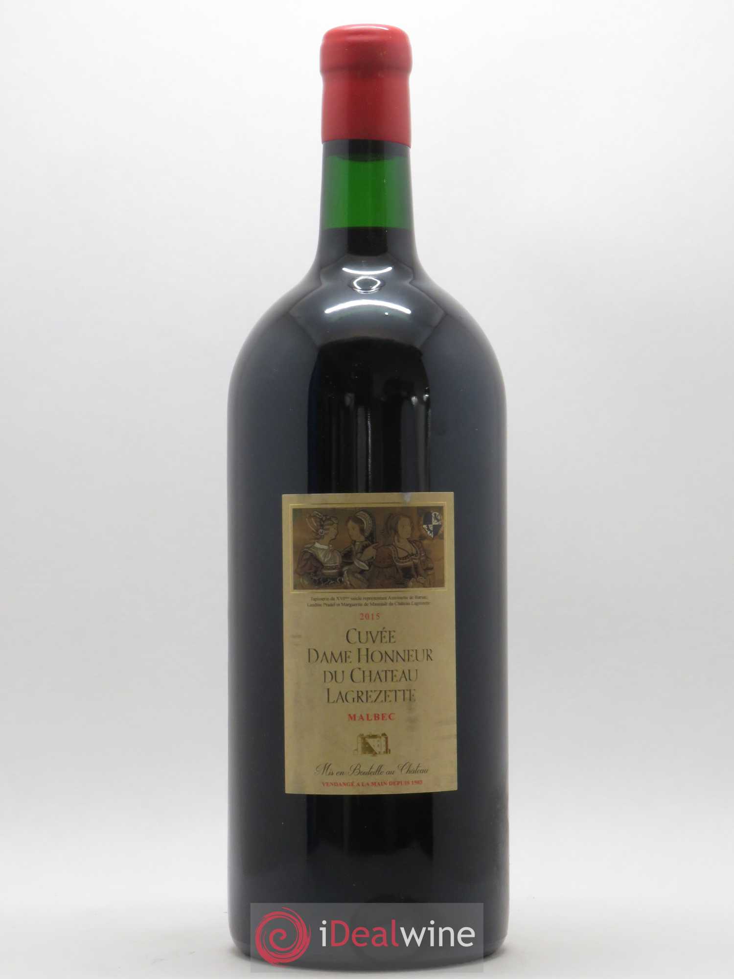 Cahors Château Lagrezette Dame Honneur 2015 - Posten von 1 Doppel-Magnum - 0