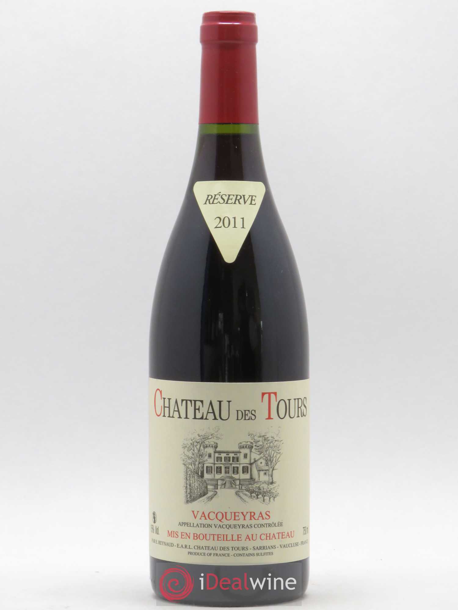 Vacqueyras Château des Tours Emmanuel Reynaud 2011 - Lot de 1 bouteille - 0