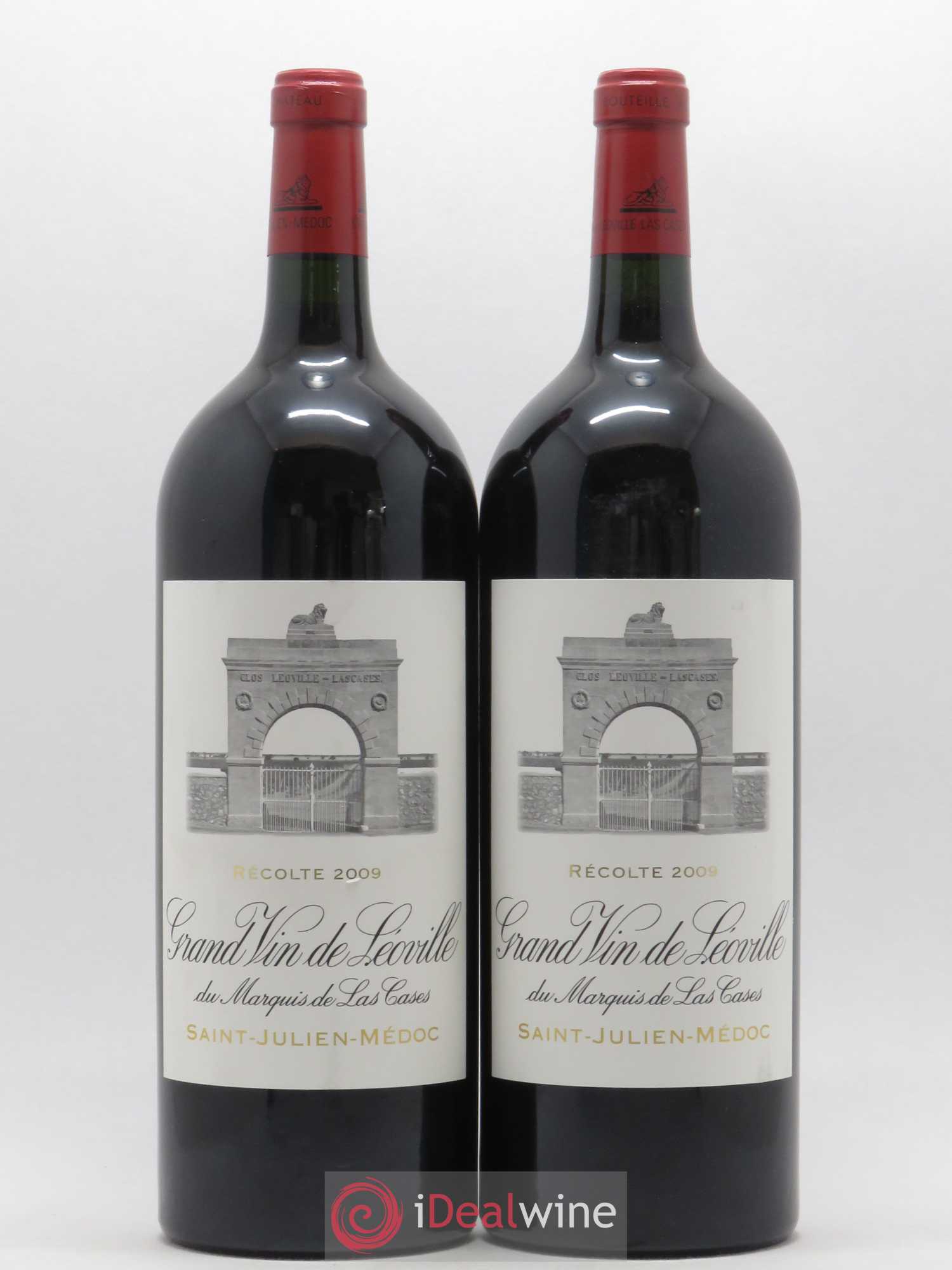 Château Léoville Las Cases 2ème Grand Cru Classé 2009 - Lot de 2 magnums - 0
