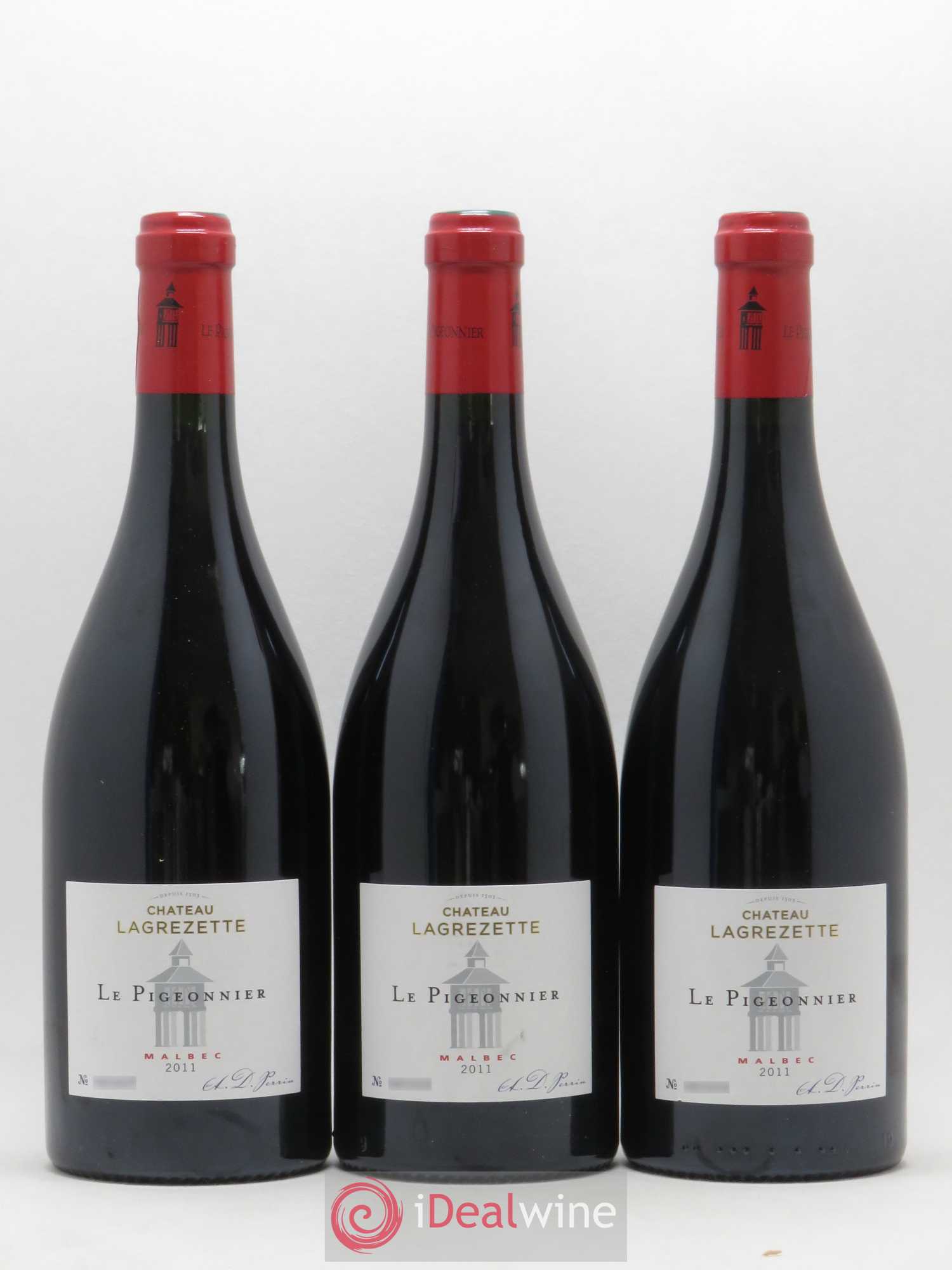 Cahors Château Lagrezette Le Pigeonnier Alain Dominique Perrin 2011 - Lot de 6 bouteilles - 1