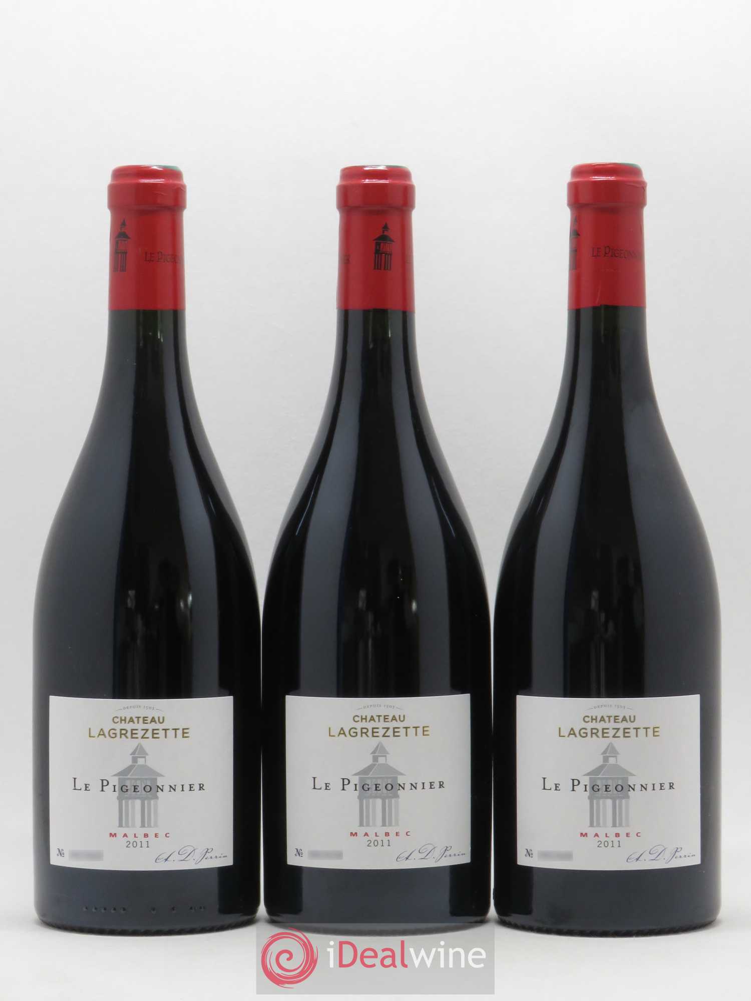 Cahors Château Lagrezette Le Pigeonnier Alain Dominique Perrin 2011 - Lot de 6 bouteilles - 2