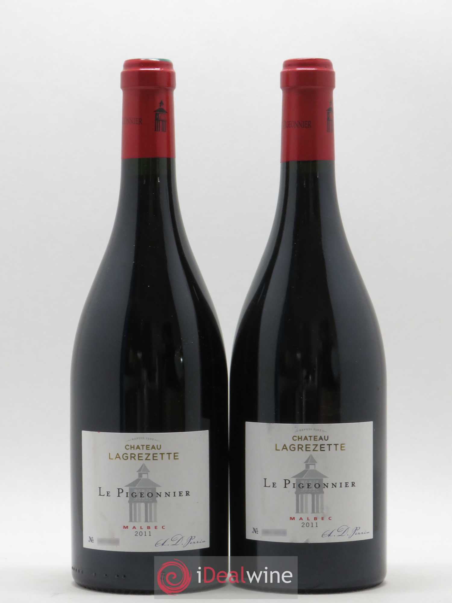 Cahors Château Lagrezette Le Pigeonnier Alain Dominique Perrin (sans prix de réserve) 2011 - Lot de 2 bouteilles - 0