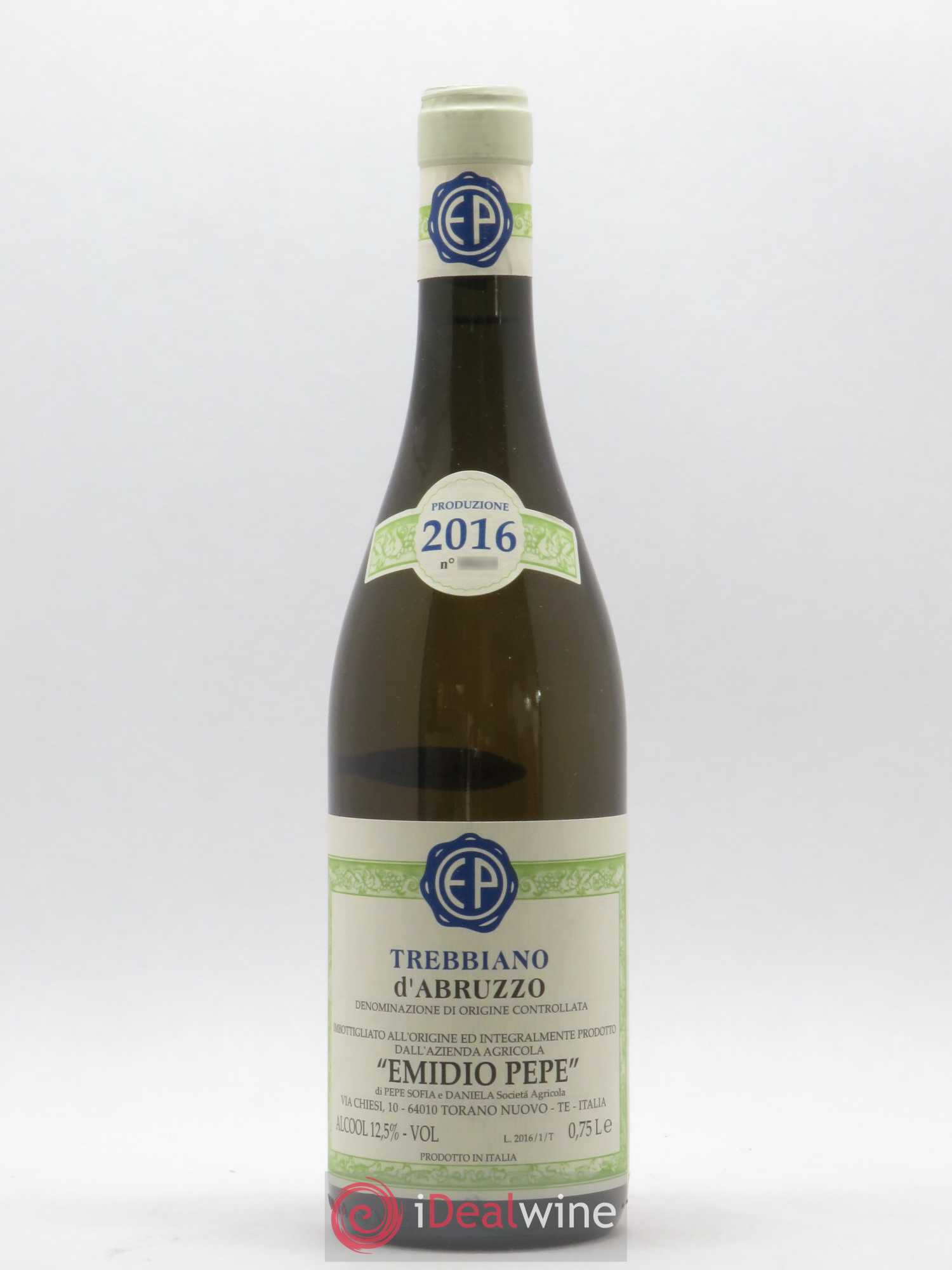 Trebbiano d'Abruzzo DOC Vecchie Viti Emidio Pepe (sans prix de réserve) 2016 - Lot de 1 bouteille - 0