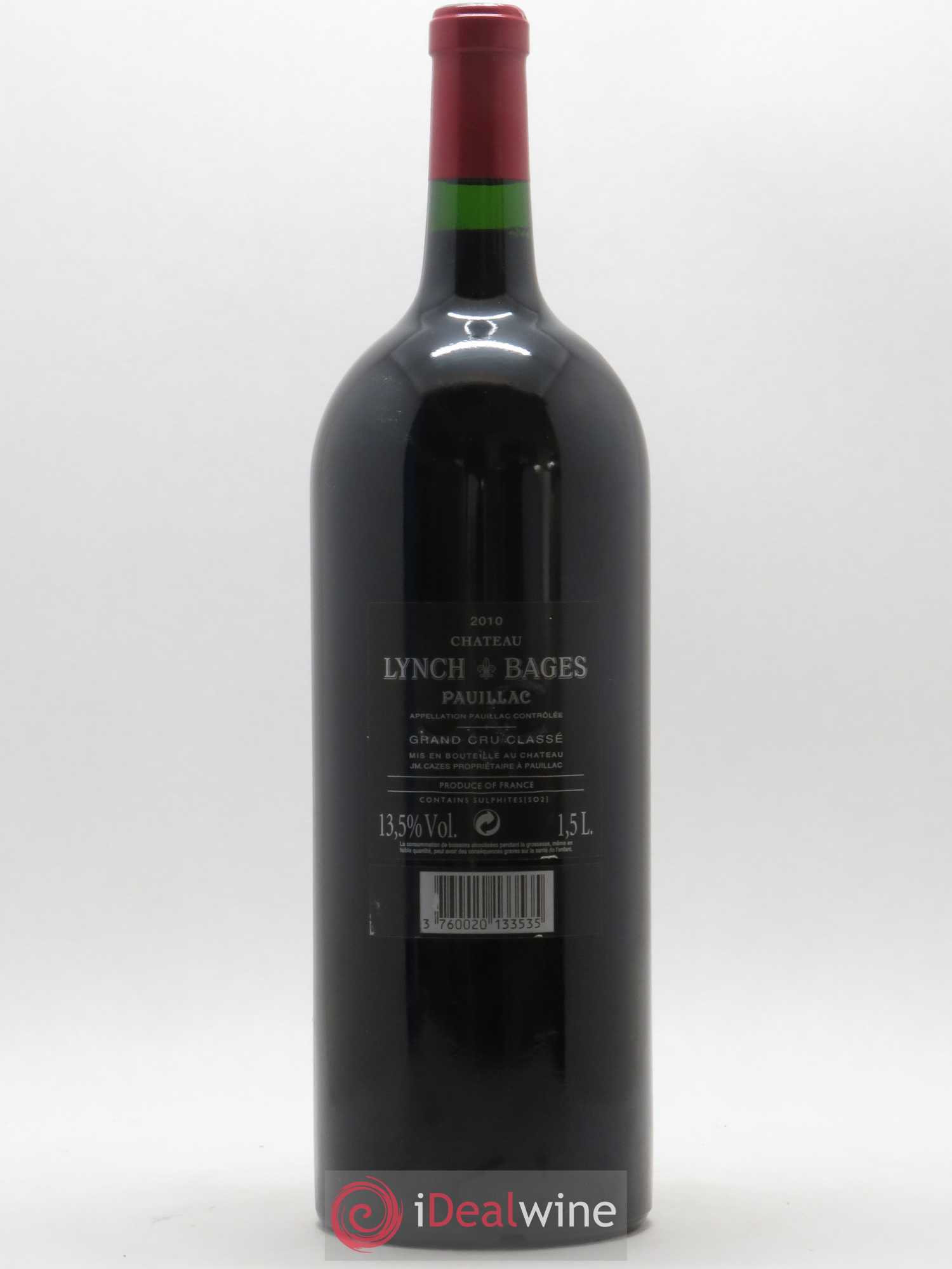 Château Lynch Bages 5ème Grand Cru Classé 2010 - Lot de 1 magnum - 1