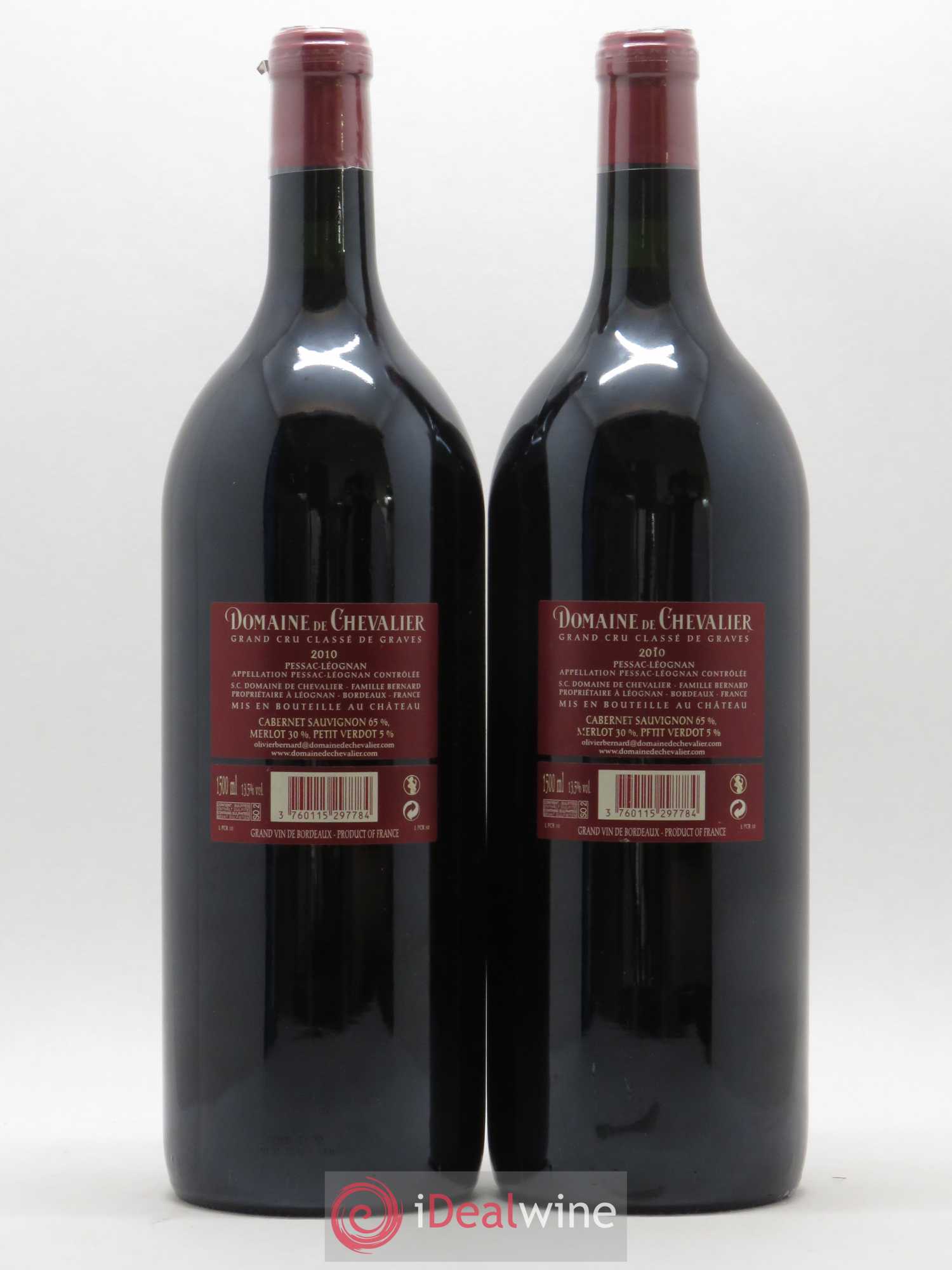 Domaine de Chevalier Cru Classé de Graves 2010 - Lot de 2 magnums - 1