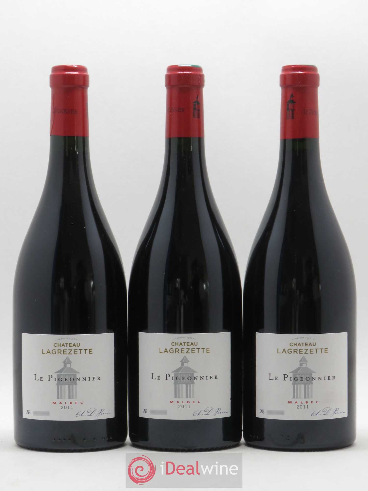 Cahors Château Lagrezette Le Pigeonnier Alain Dominique Perrin 2011 - Lot de 6 bouteilles - 1
