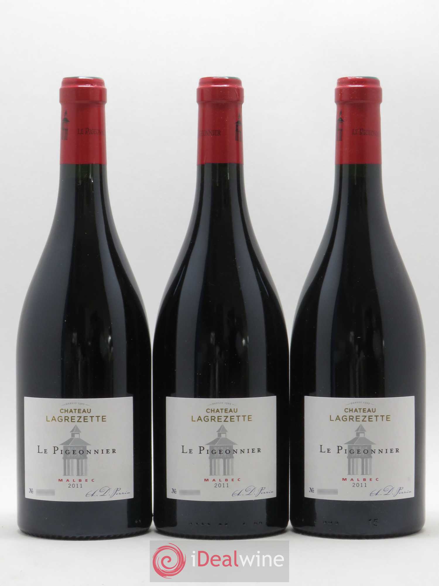 Cahors Château Lagrezette Le Pigeonnier Alain Dominique Perrin 2011 - Lot de 6 bouteilles - 2