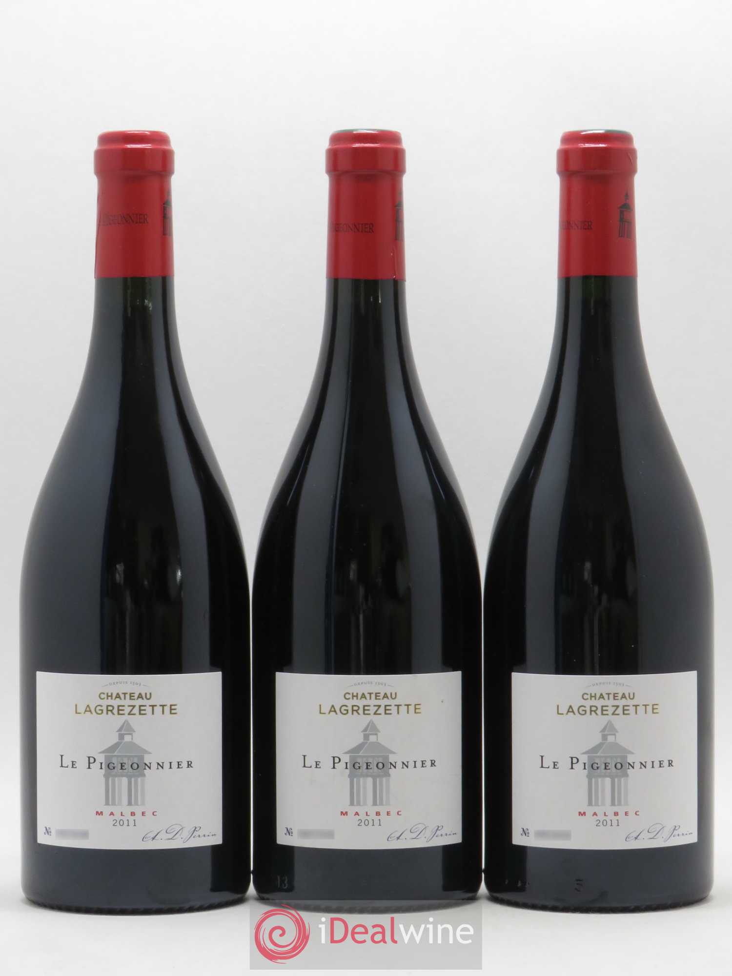 Cahors Château Lagrezette Le Pigeonnier Alain Dominique Perrin 2011 - Lot de 6 bouteilles - 1