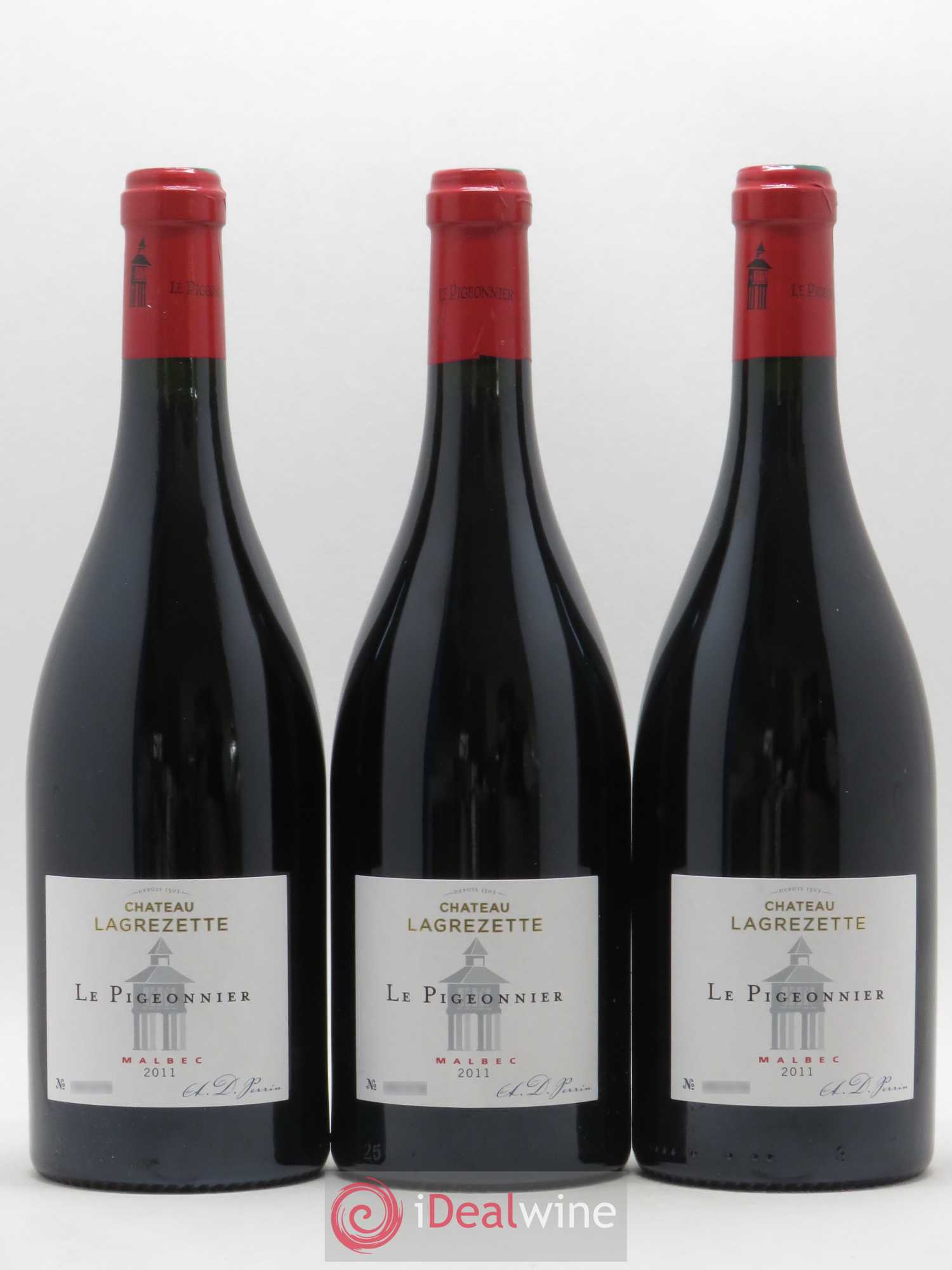 Cahors Château Lagrezette Le Pigeonnier Alain Dominique Perrin 2011 - Lot de 6 bouteilles - 2