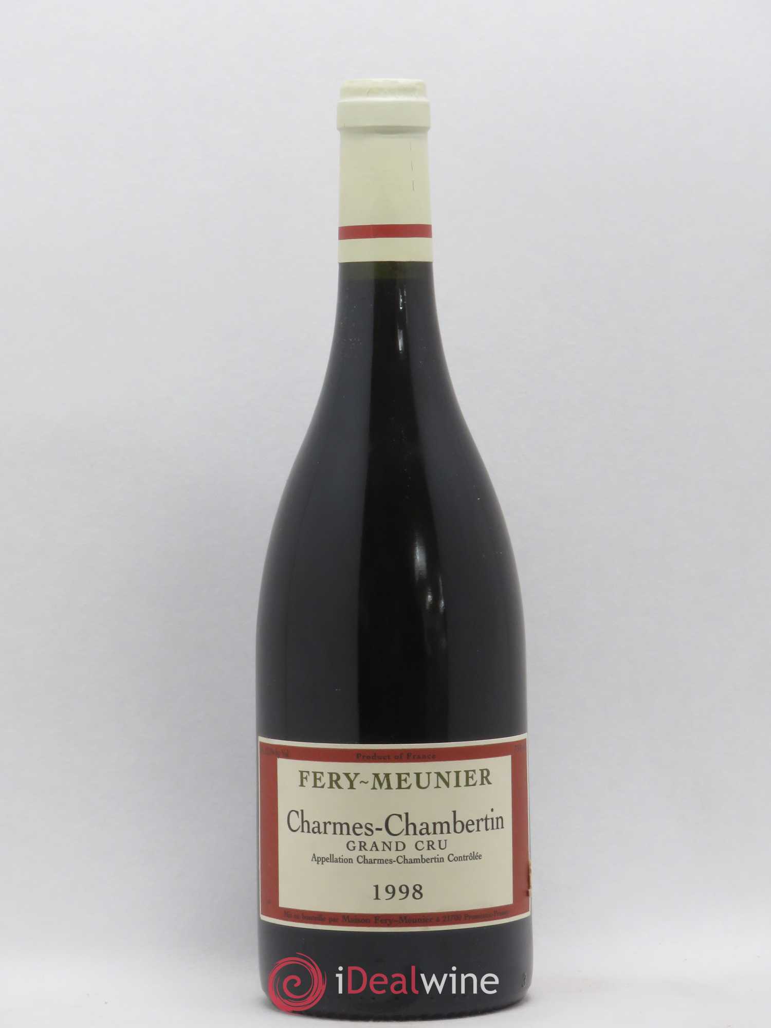 Charmes-Chambertin Grand Cru Fery Meunier (sans prix de réserve) 1998 - Posten von 1 Flasche - 0