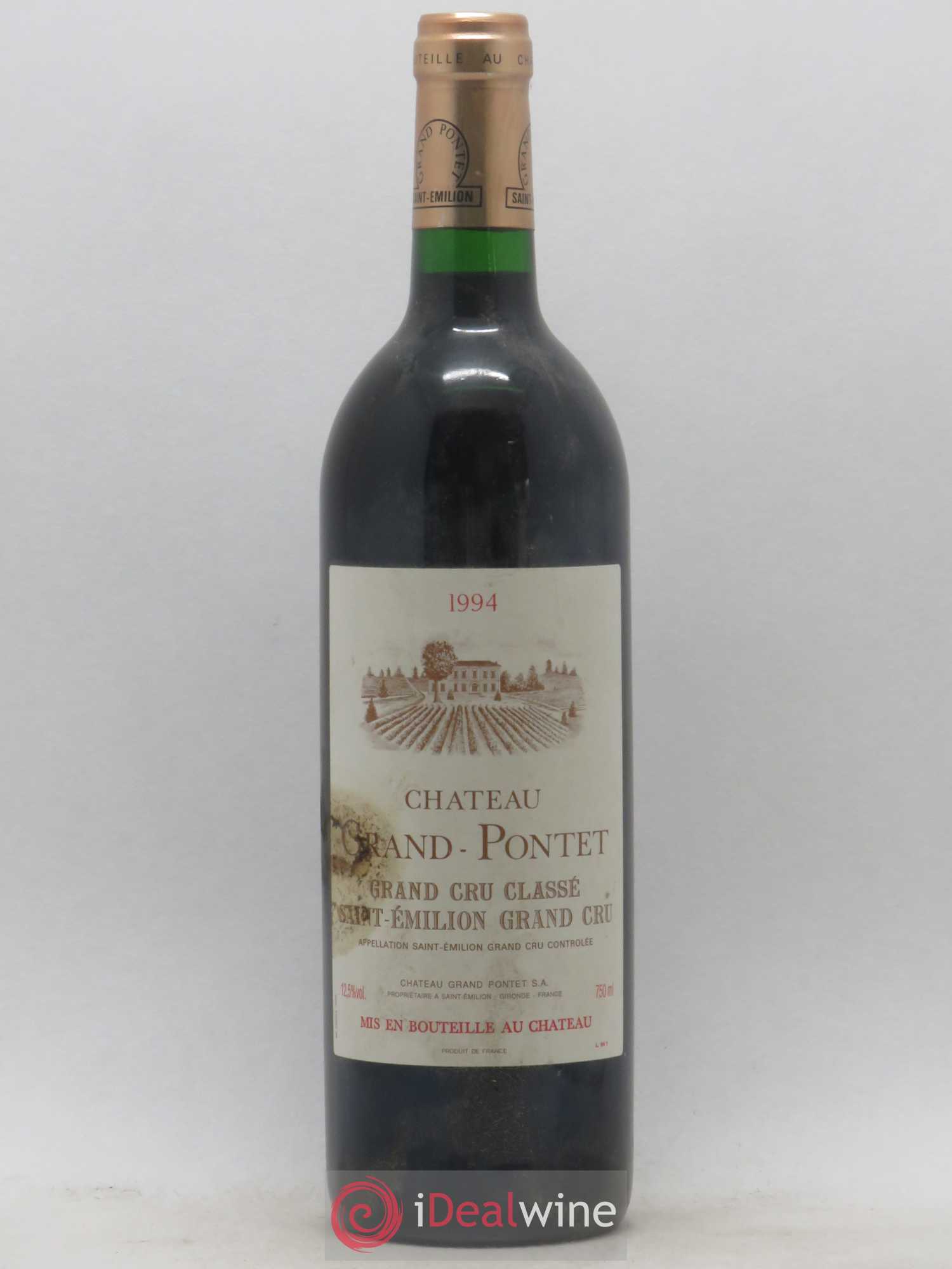 Château Grand Pontet Grand Cru Classé 1994 - Lot de 1 bouteille - 0
