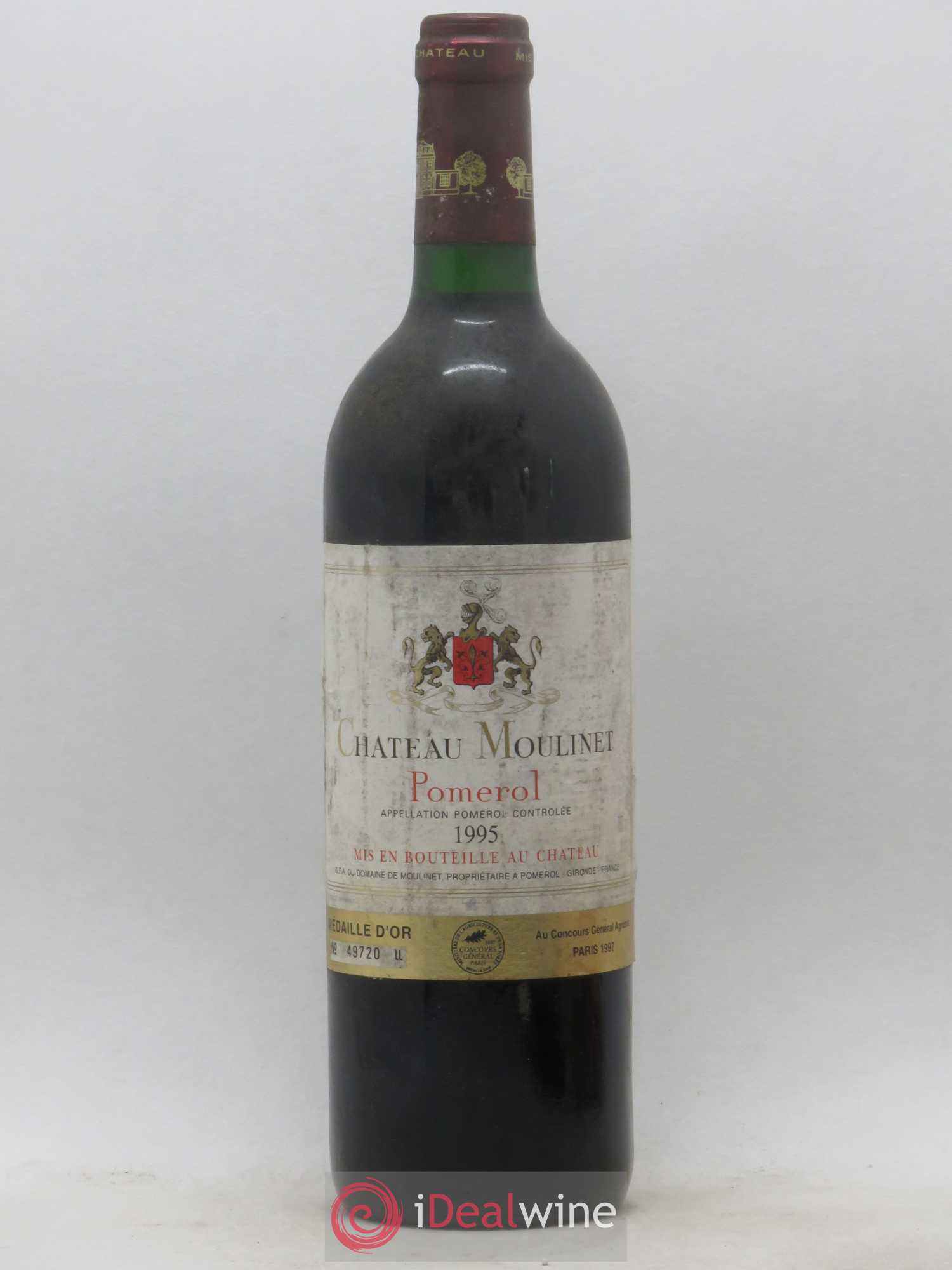 Château Moulinet 1995 - Lot de 1 bouteille - 0