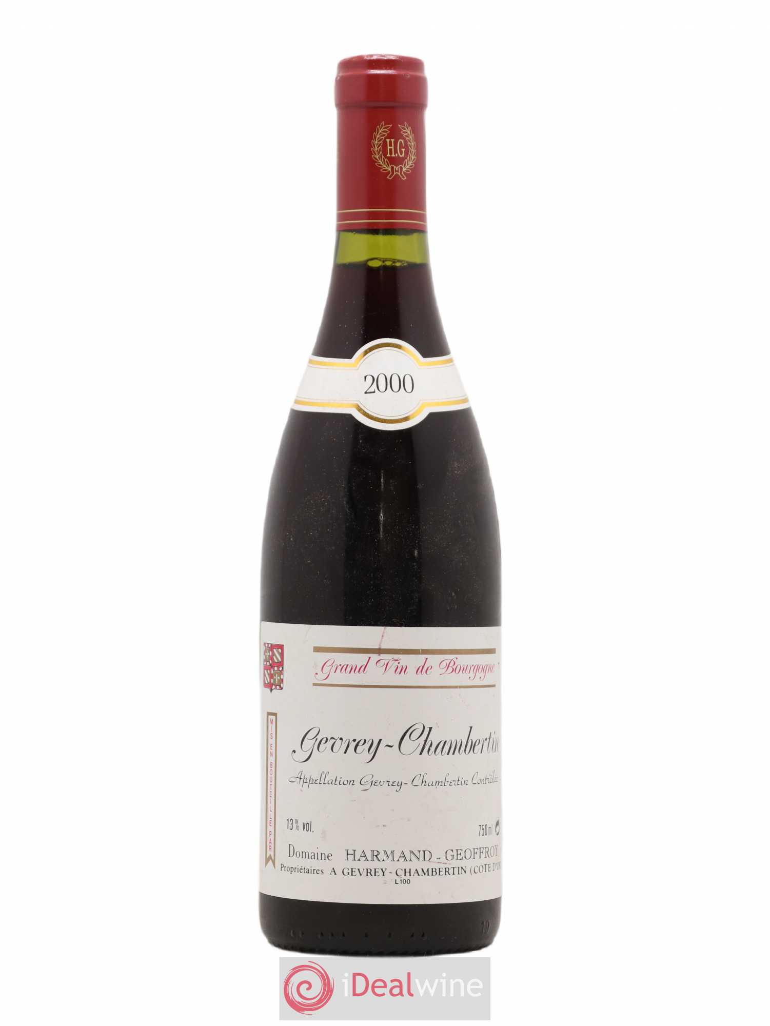 Gevrey-Chambertin Harmand-Geoffroy (Domaine) 2000 - Lot de 1 bouteille - 0