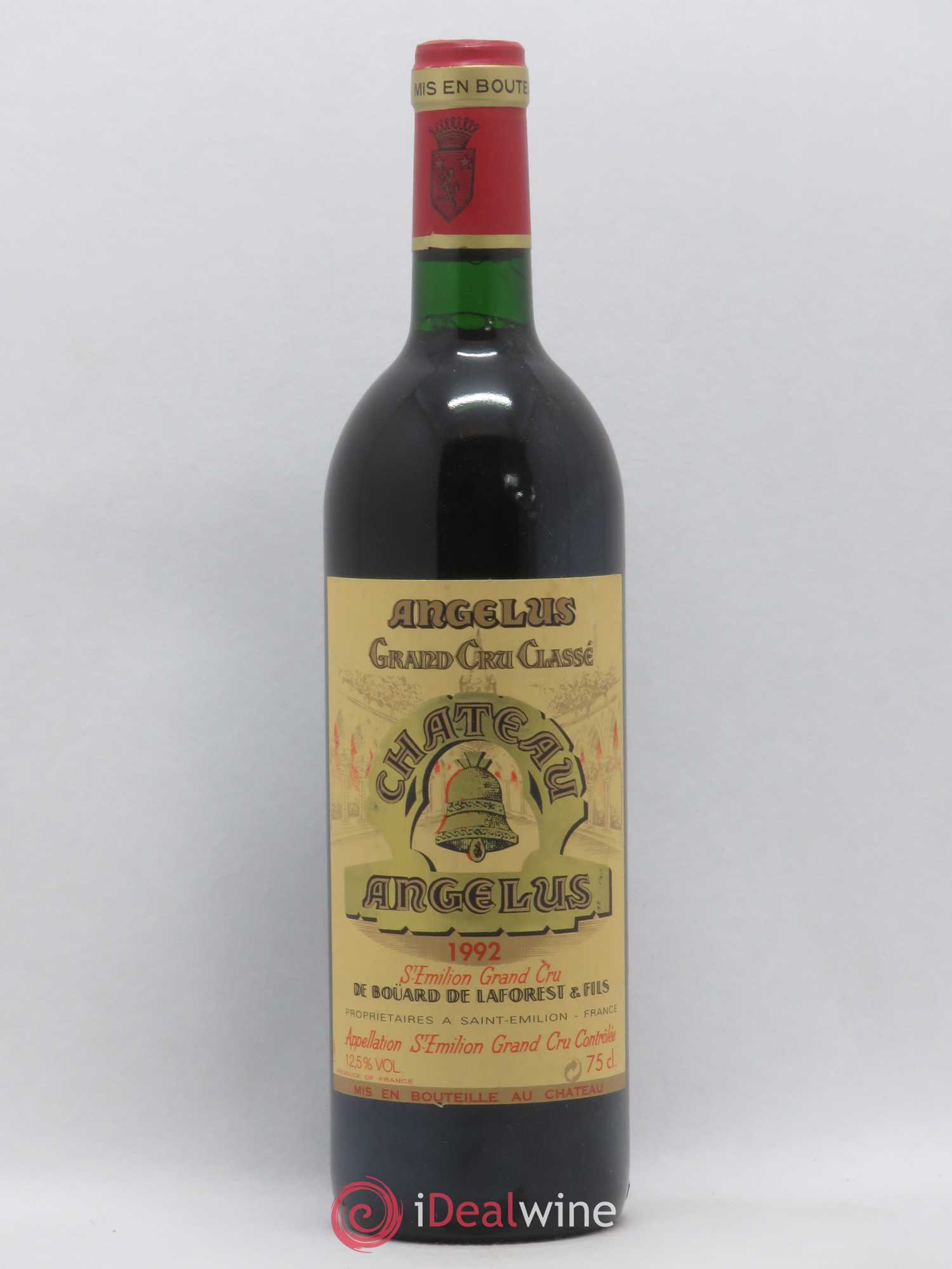 Château Angélus 1er Grand Cru Classé A 1992 - Lot de 1 bouteille - 0