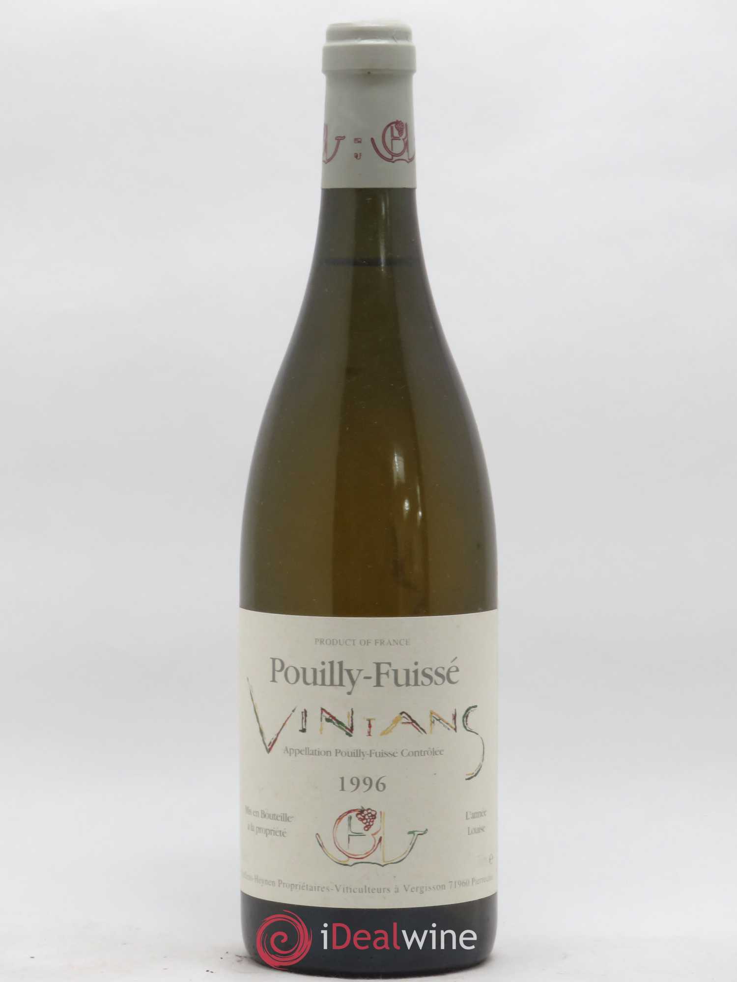 Pouilly-Fuissé Vinians L'Année Louise Domaine Guffens Heynen 1996 - Posten von 1 Flasche - 0