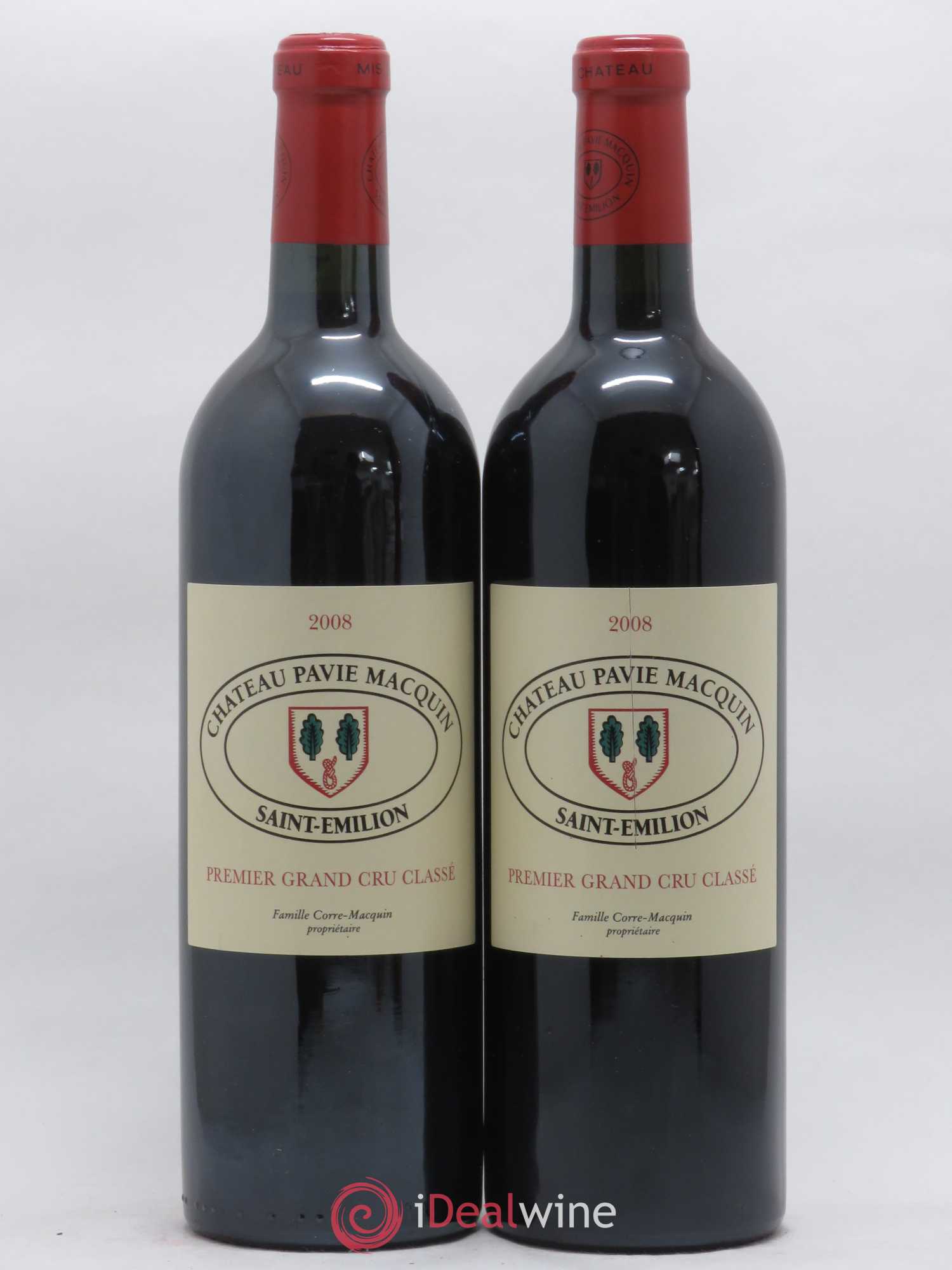 Château Pavie Macquin 1er Grand Cru Classé B 2008 - Lot de 2 bouteilles - 0
