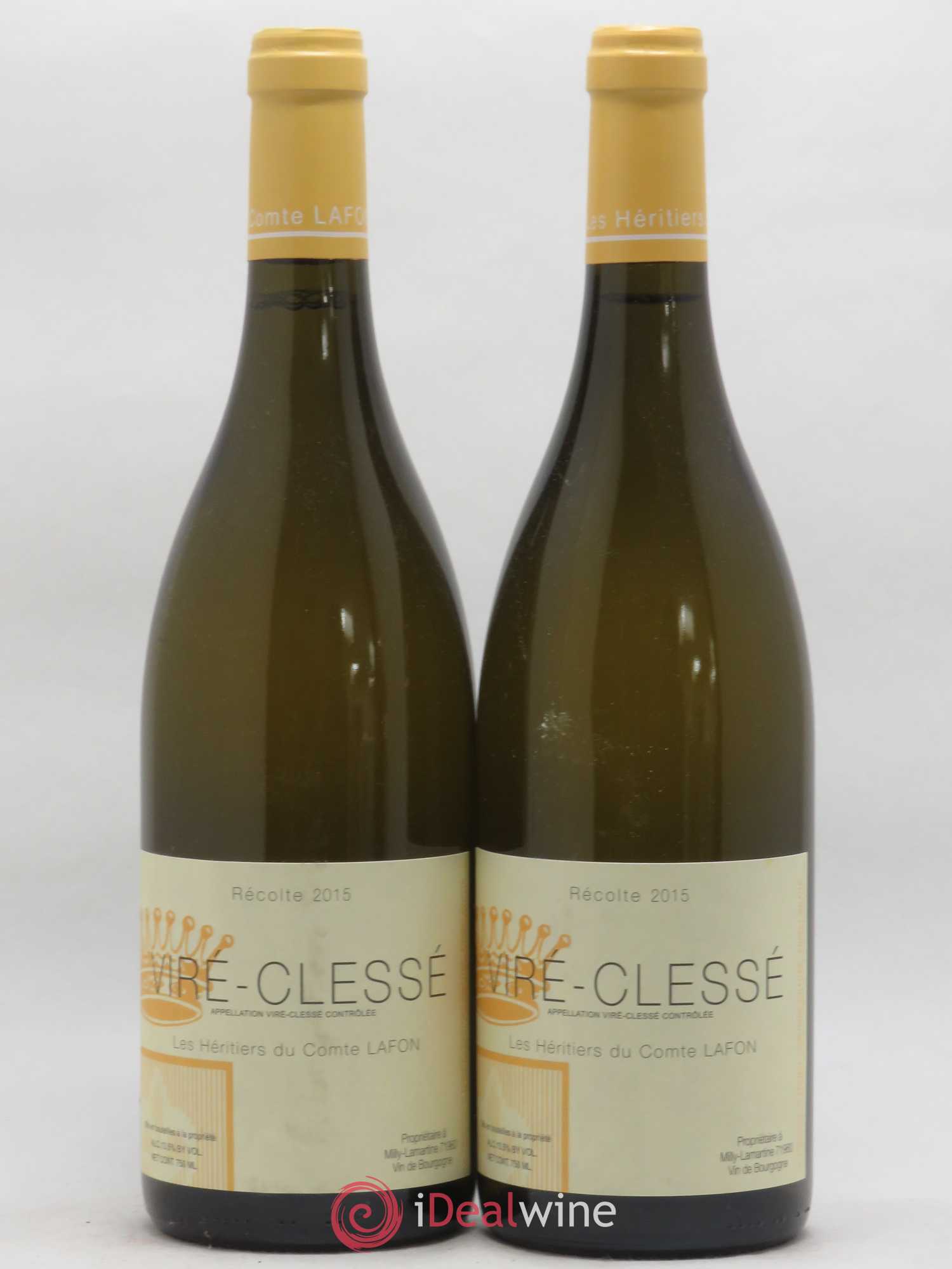 Viré-Clessé Héritiers du Comte Lafon (Domaine des) 2015 - Lot de 2 bouteilles - 0