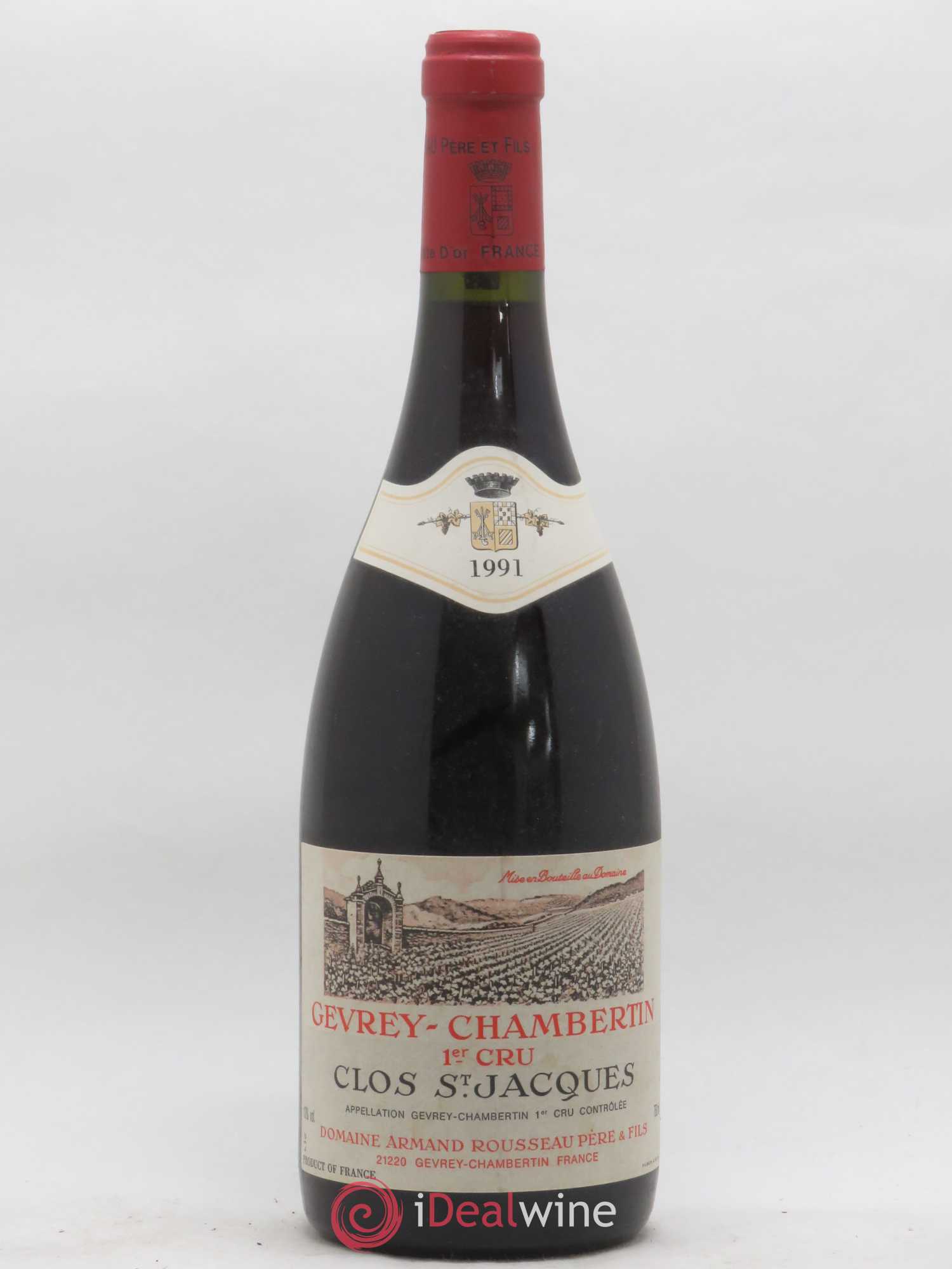 Gevrey-Chambertin 1er Cru Clos Saint-Jacques Armand Rousseau (Domaine) 1991 - Lot de 1 bouteille - 0