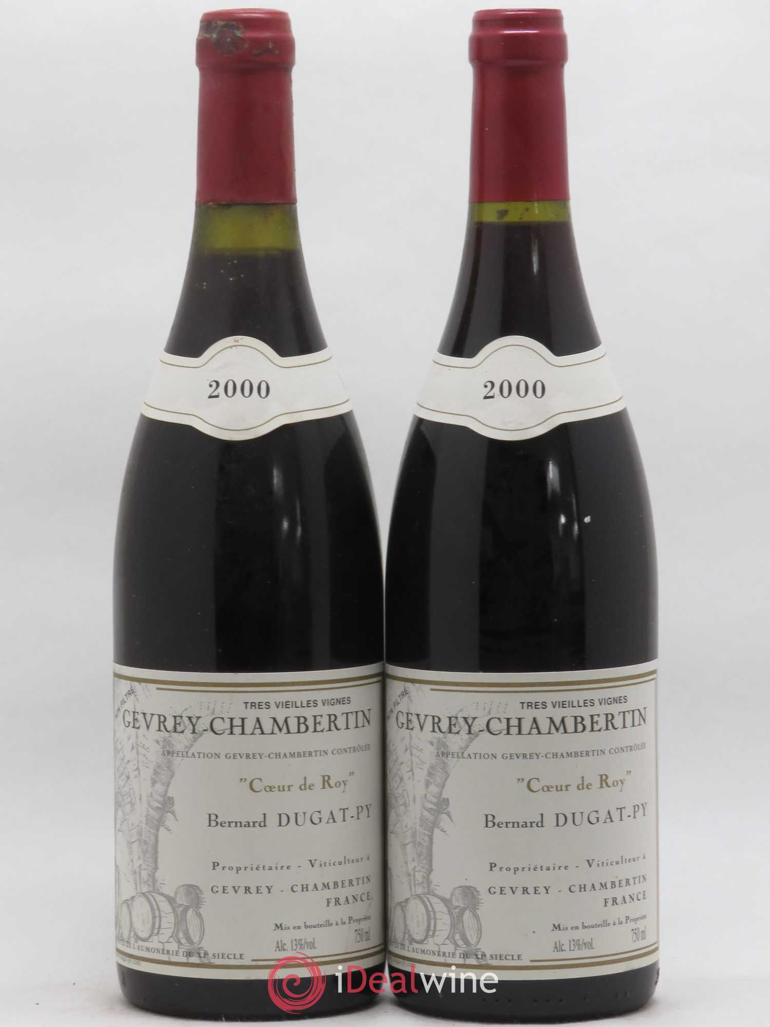 Gevrey-Chambertin Coeur de Roy Très Vieilles Vignes Dugat-Py 2000 - Lot de 2 bouteilles - 0