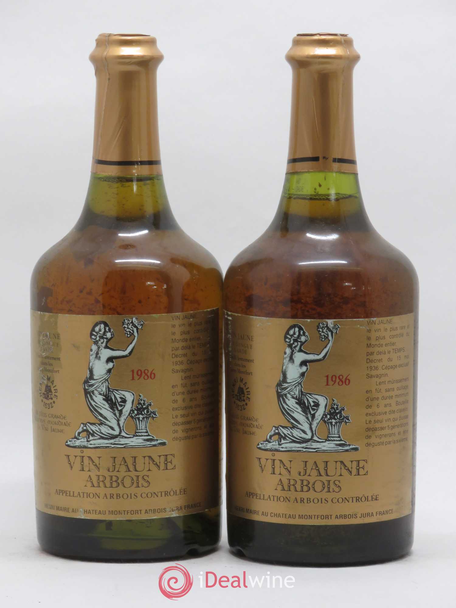 Arbois Vin Jaune Henri Maire (sans prix de réserve) 1986 - Posten von 2 Flaschen - 0