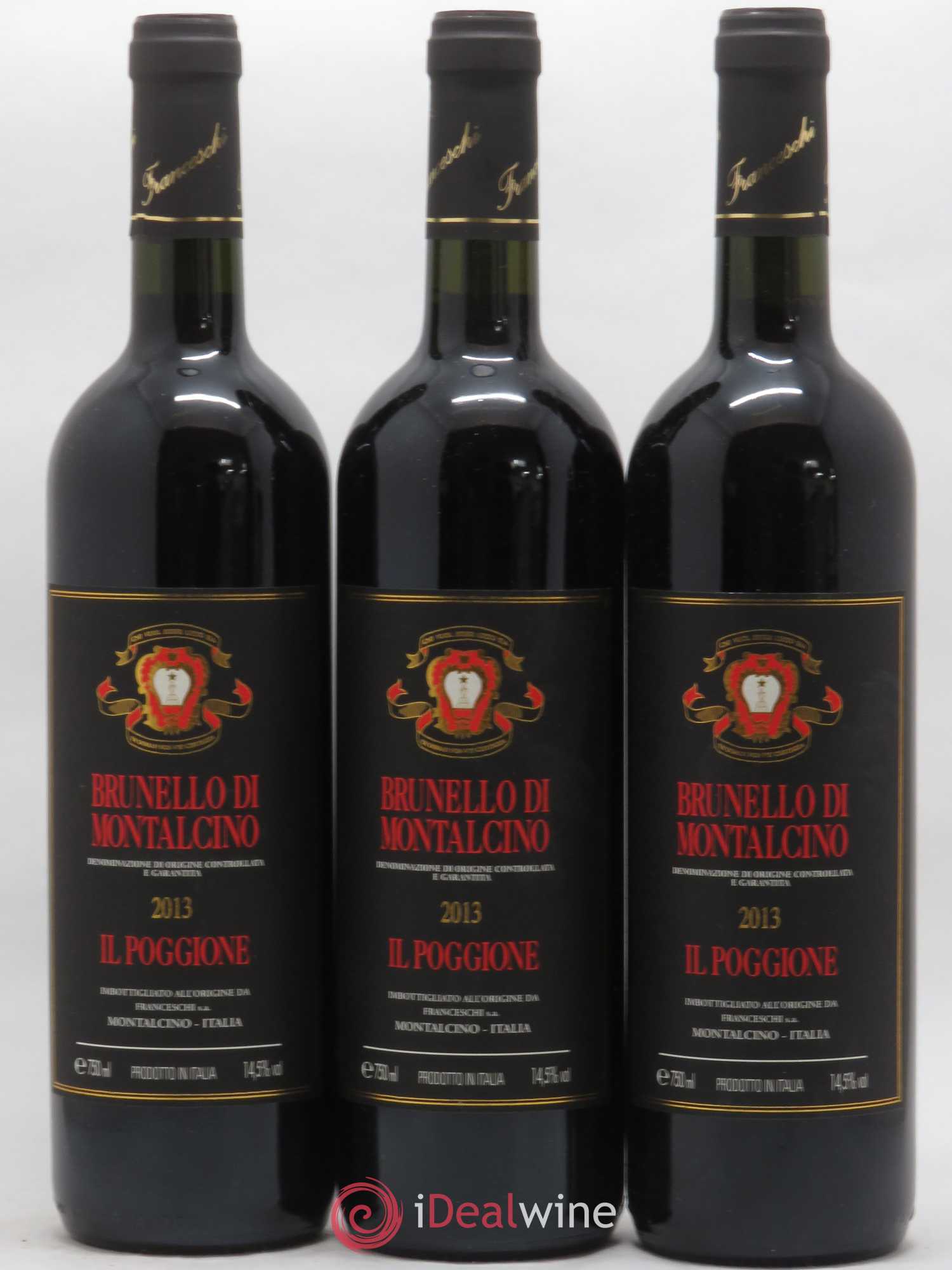 Brunello di Montalcino DOCG Il Poggione Lavinio Franceschi 2013 - Lot de 3 bouteilles - 0