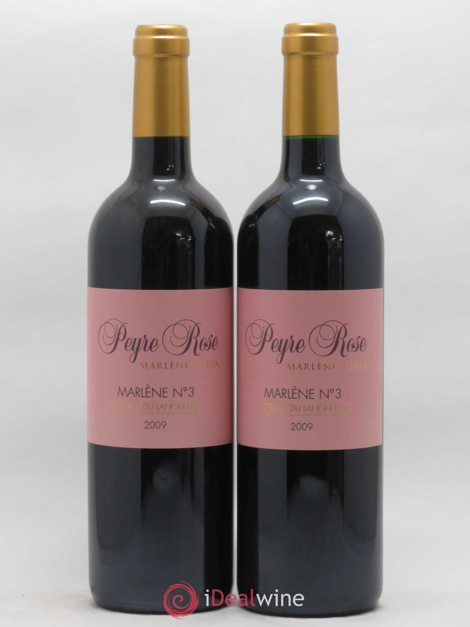 Vin de France (anciennement Coteaux du Languedoc) Peyre Rose Marlène n°3 Marlène Soria 2009 - Lot de 2 bouteilles - 0