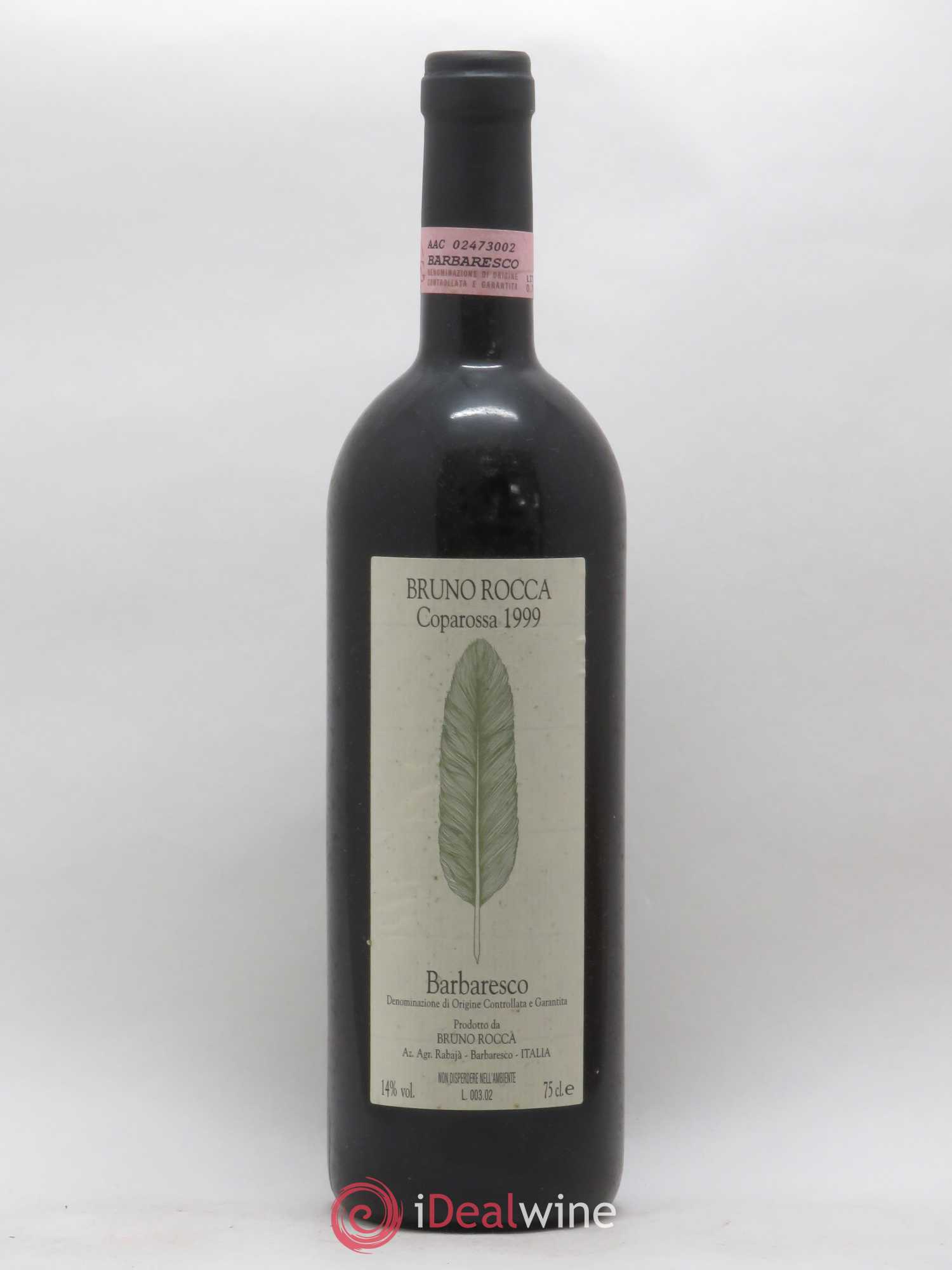 Barbaresco DOCG Coparossa Bruno Rocca 1999 - Lot of 1 bottle - 0