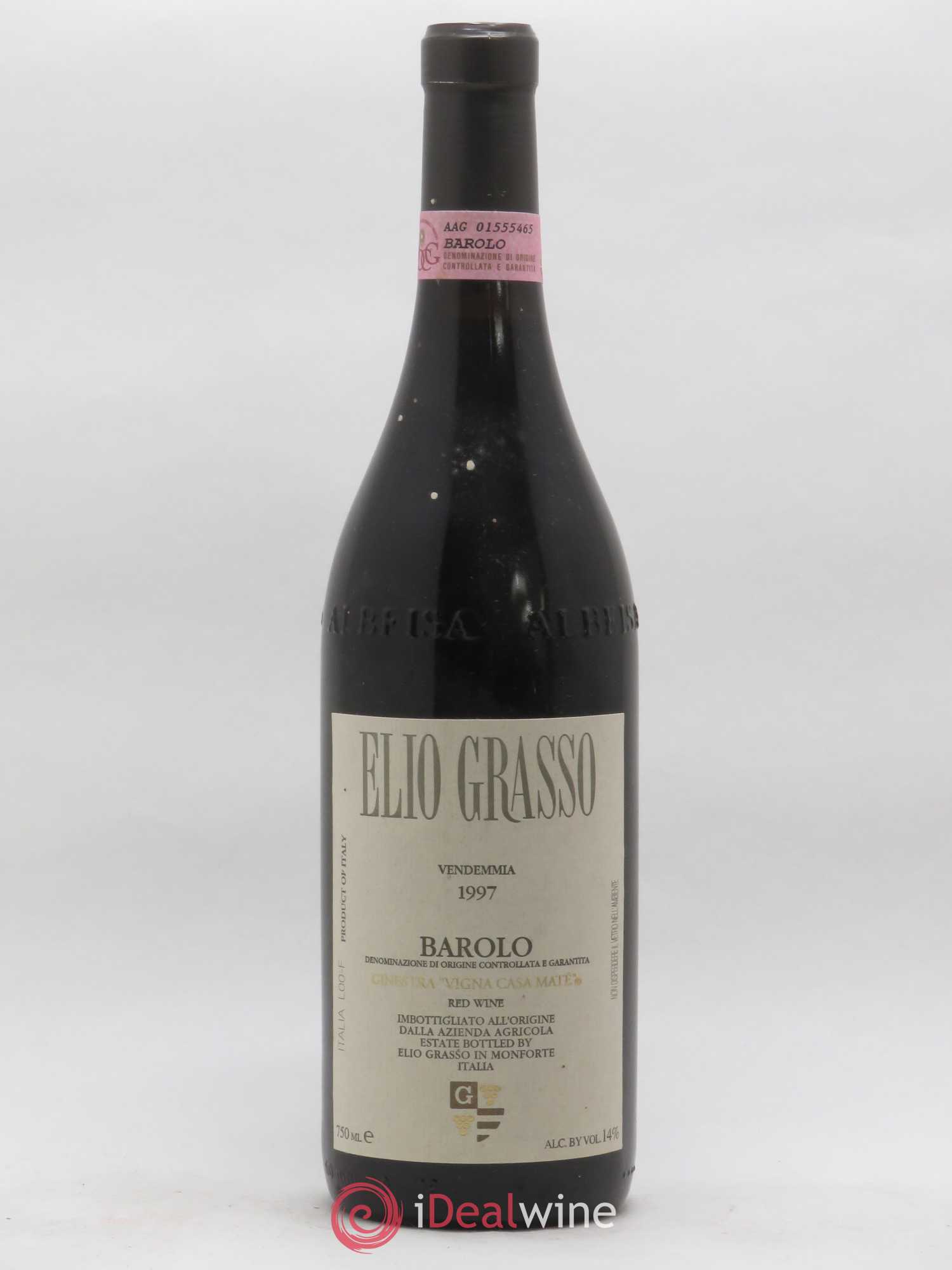 Barolo Ginestra Vigna Casa Maté Elio Grasso 1997 - Posten von 1 Flasche - 0