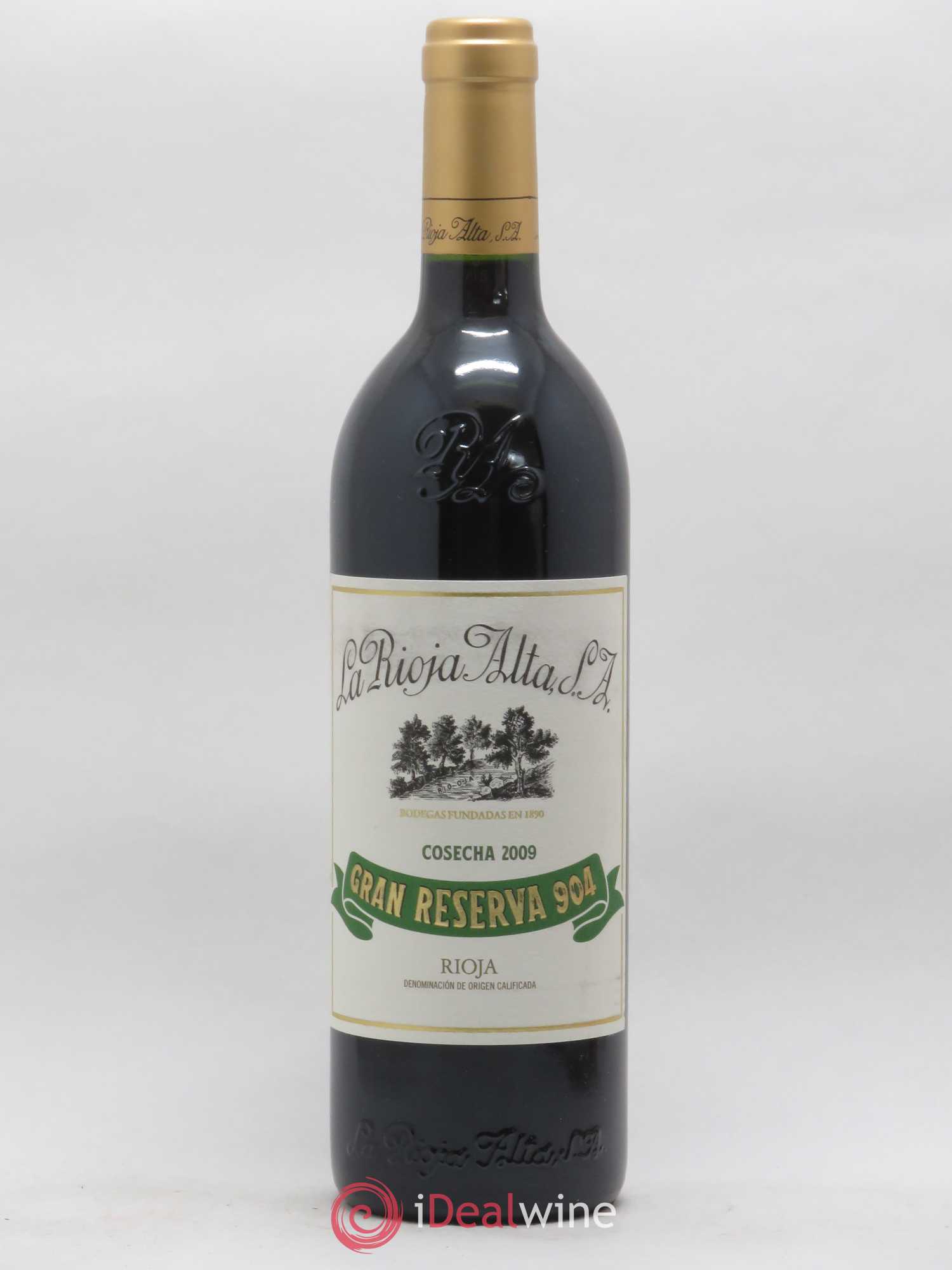 Rioja DOCa Gran Reserva 904 La Rioja Alta 2009 - Posten von 1 Flasche - 0