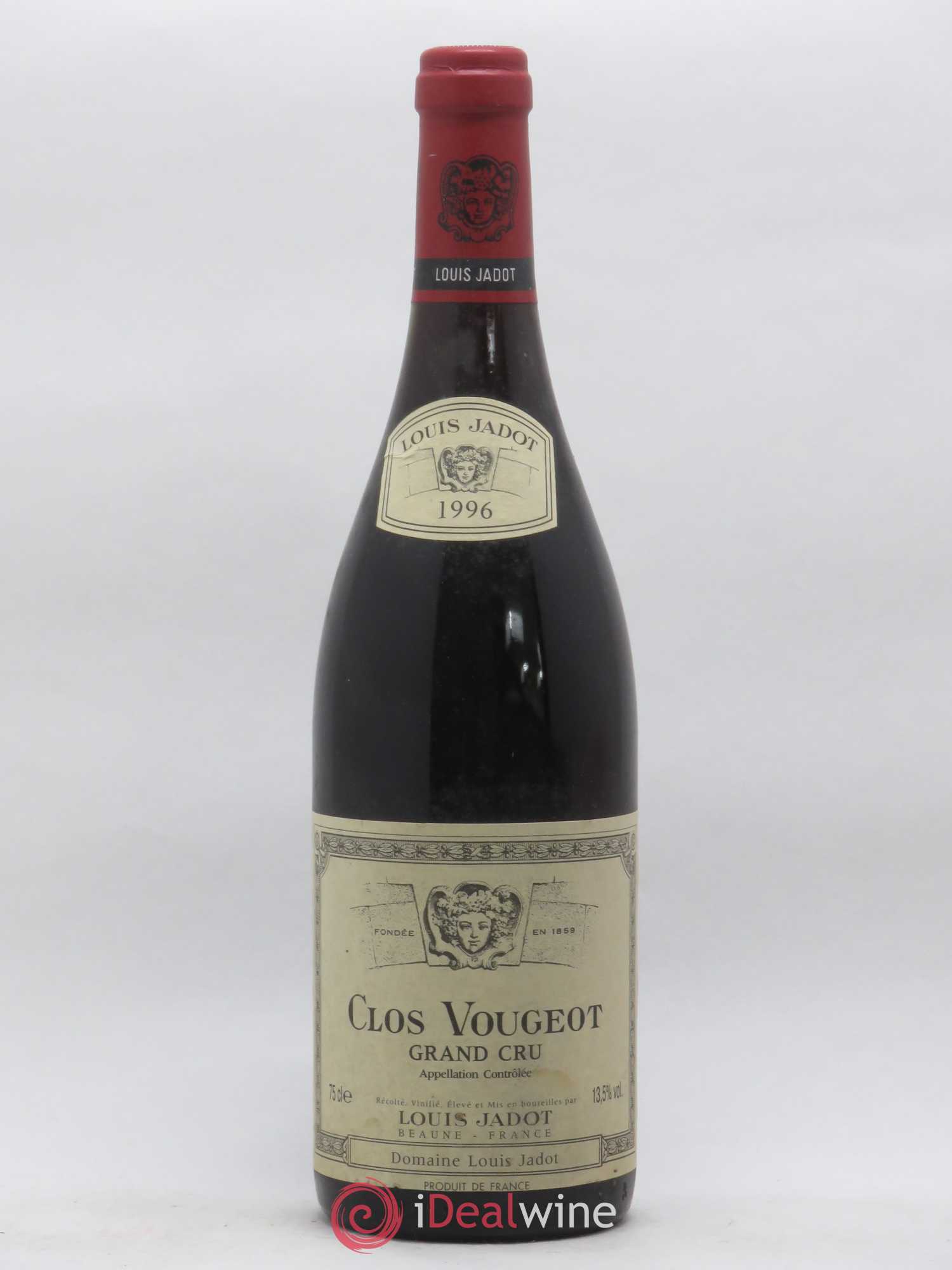 Clos de Vougeot Grand Cru Louis Jadot (Domaine) 1996 - Lot de 1 bouteille - 0