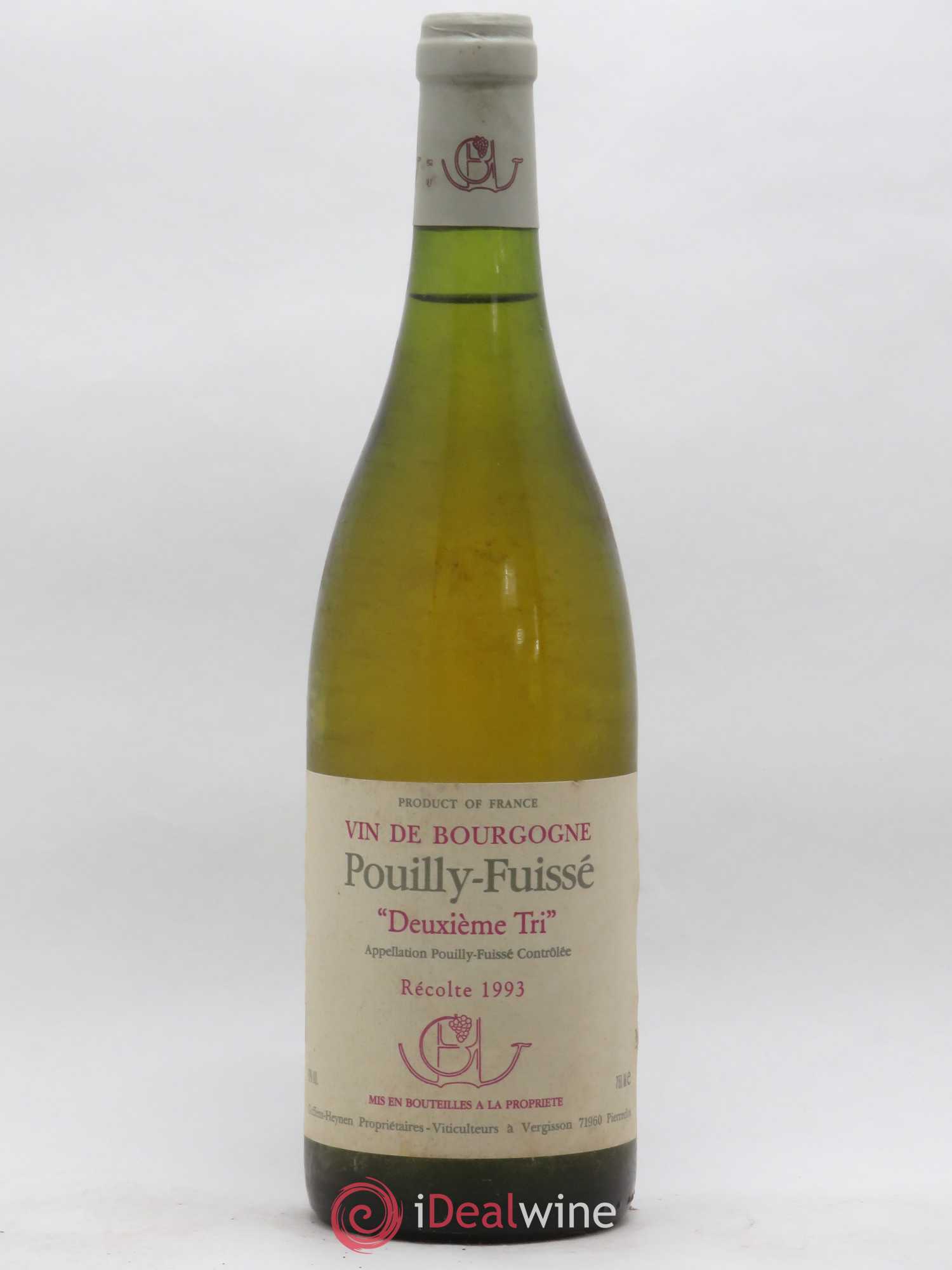 Pouilly-Fuissé Deuxième Tri Domaine Guffens Heynen 1993 - Posten von 1 Flasche - 0