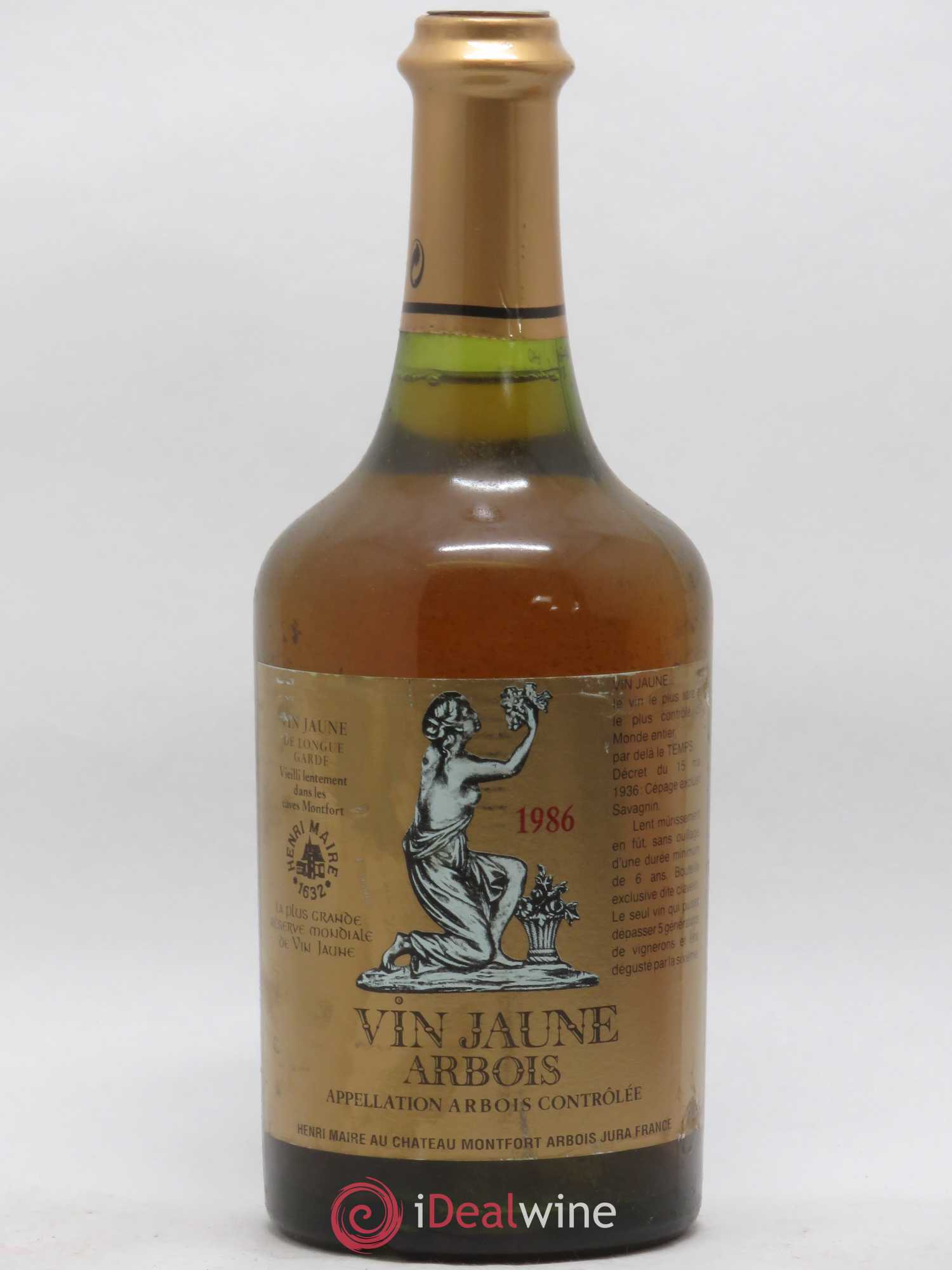 Arbois Vin Jaune Henri Maire 1986 - Lot de 1 bouteille - 0