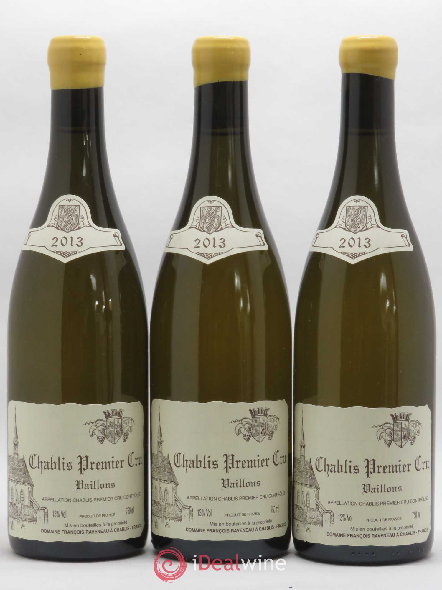 Chablis 1er Cru Vaillons Raveneau (Domaine) 2013 - Lot de 3 bouteilles - 0