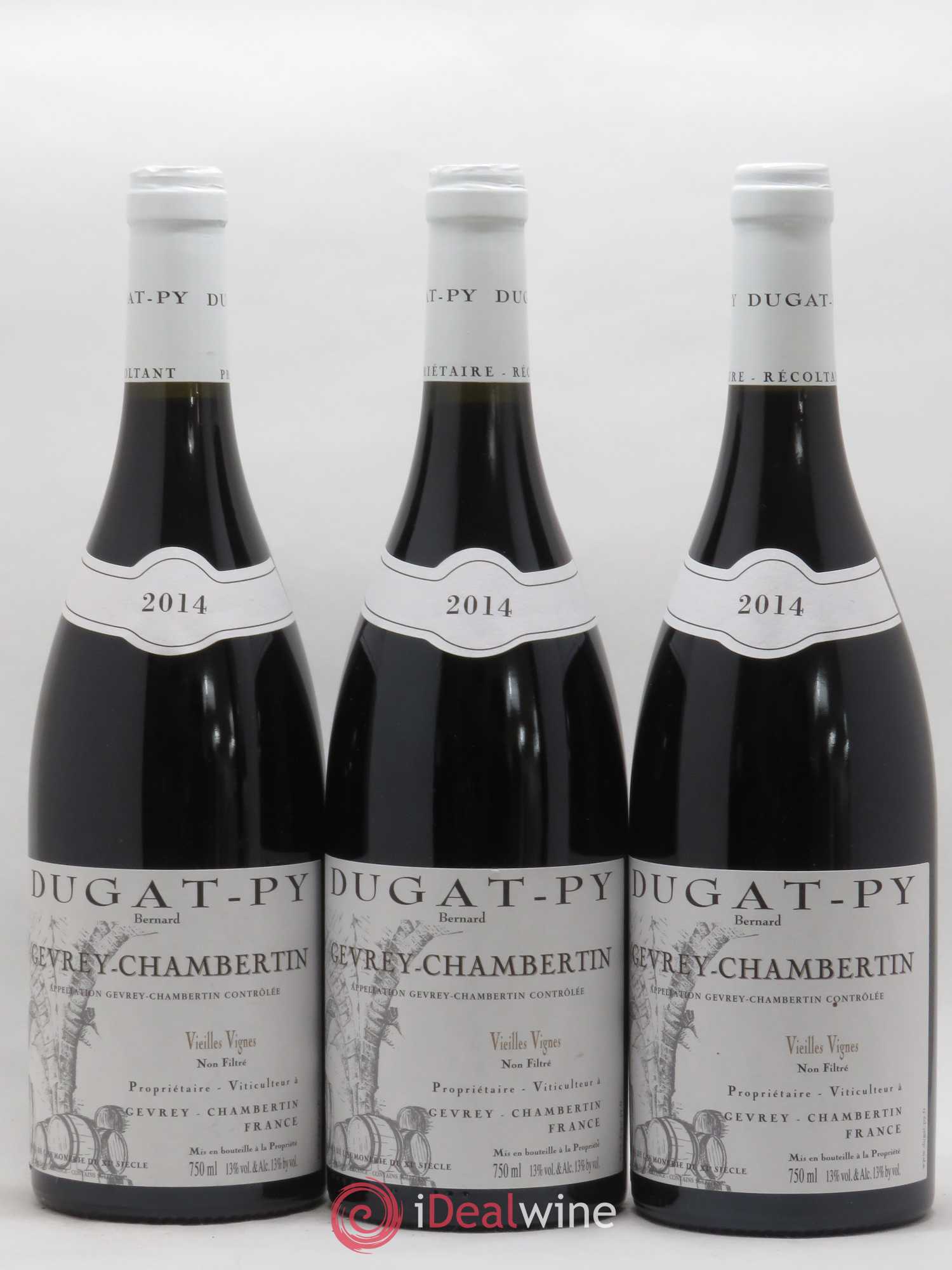 Gevrey-Chambertin Vieilles Vignes Dugat-Py 2014 - Lot de 3 bouteilles - 0