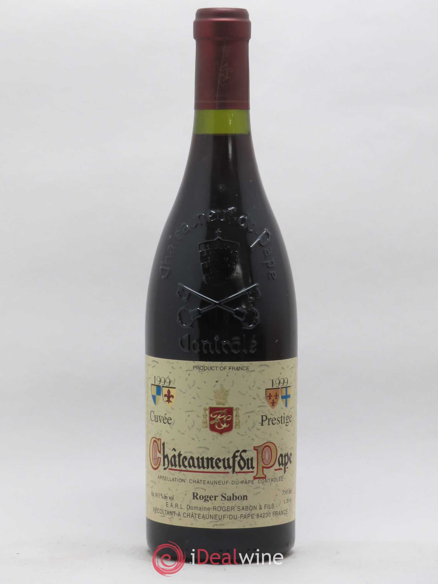 Châteauneuf-du-Pape Cuvée Prestige Roger Sabon (Domaine) 1999 - Lot de 1 bouteille - 0