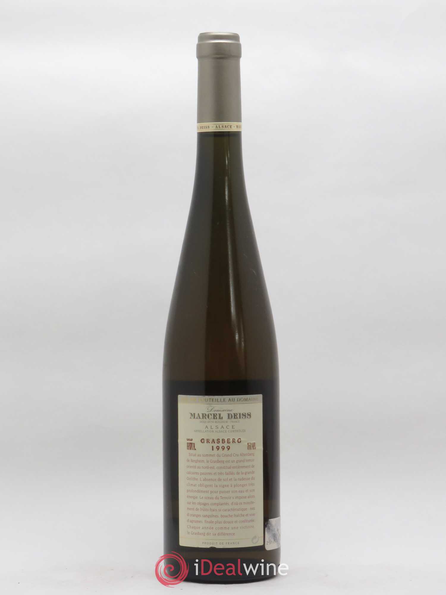 Alsace Grasberg Marcel Deiss (Domaine) Bergheim 1999 - Posten von 1 Flasche - 1