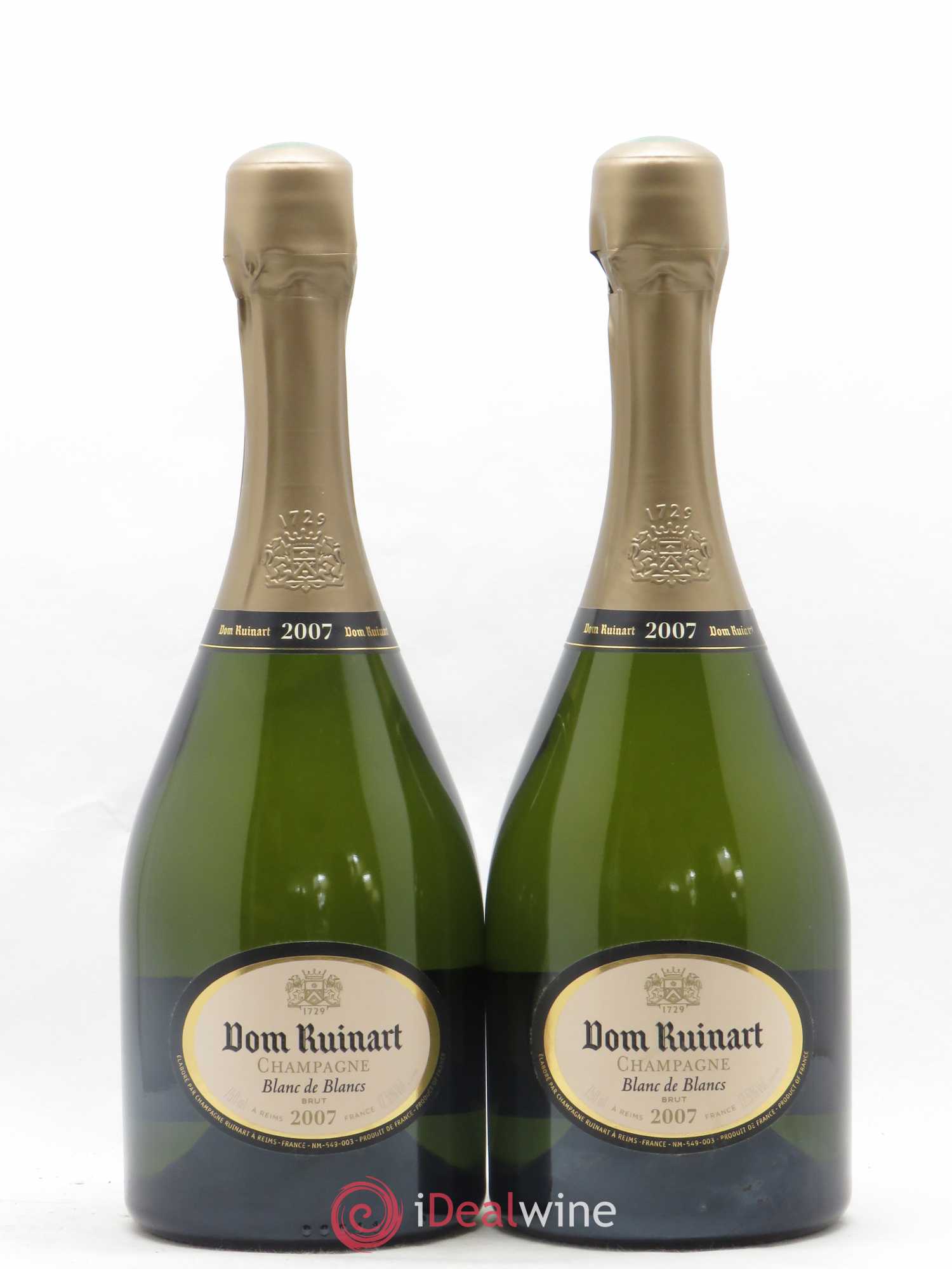 Dom Ruinart Brut Ruinart 2007 - Lot de 2 bouteilles - 0