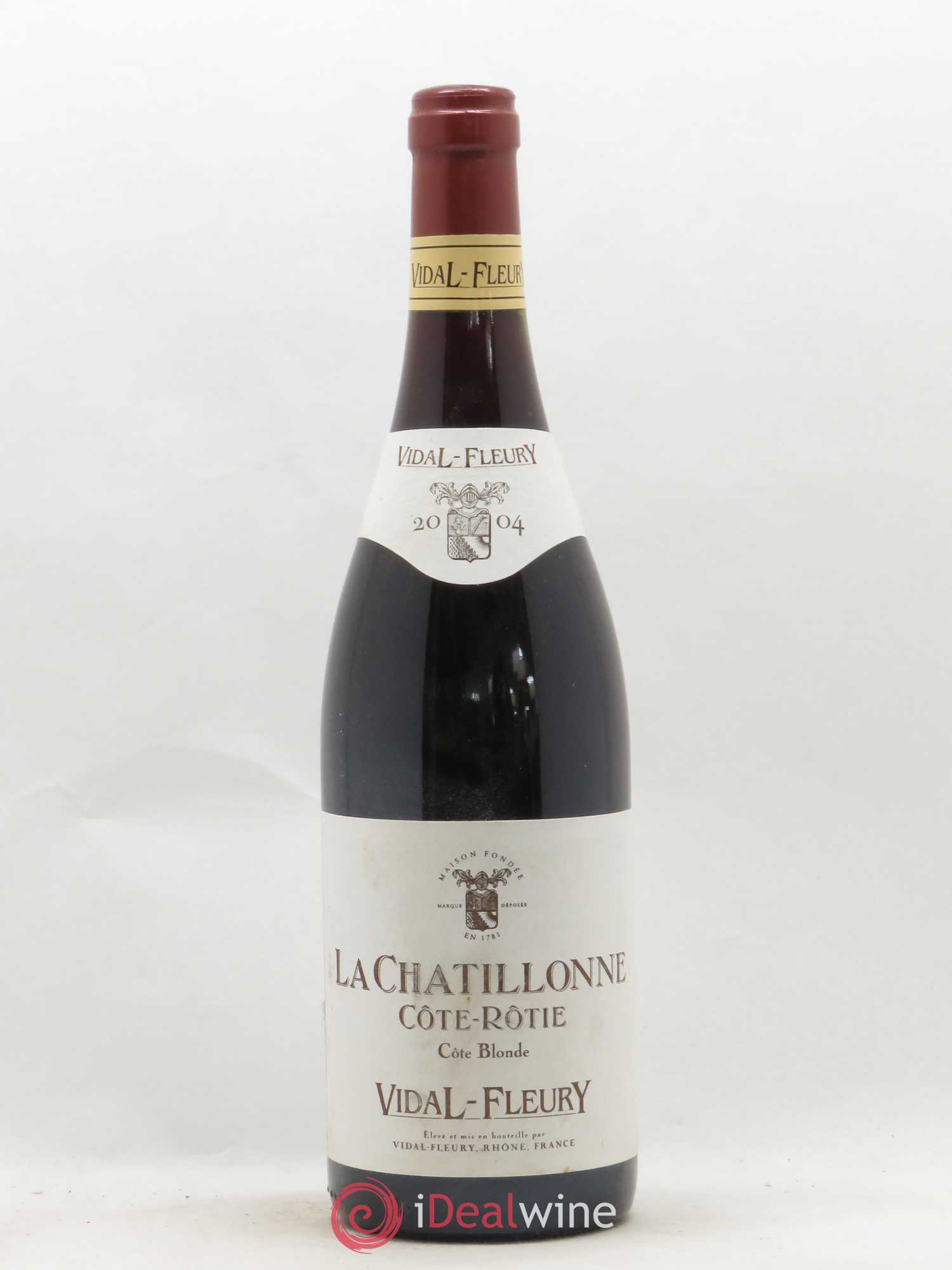 Côte-Rôtie la Chatillonne Côte Blonde Vidal Fleury 2004 - Lot de 1 bouteille - 0