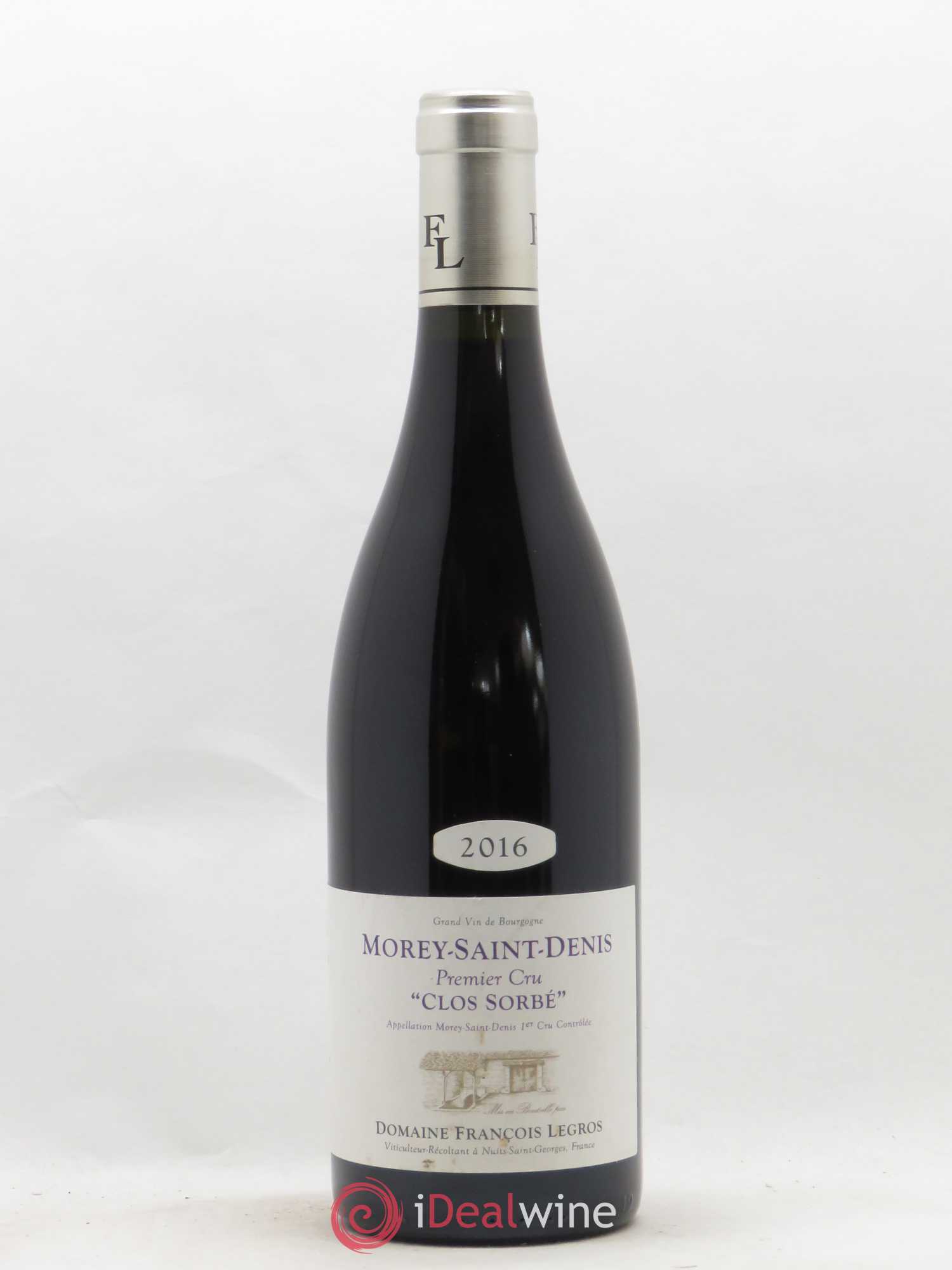Morey-Saint-Denis 1er Cru Clos Sorbe Francois Legros 2016 - Posten von 1 Flasche - 0